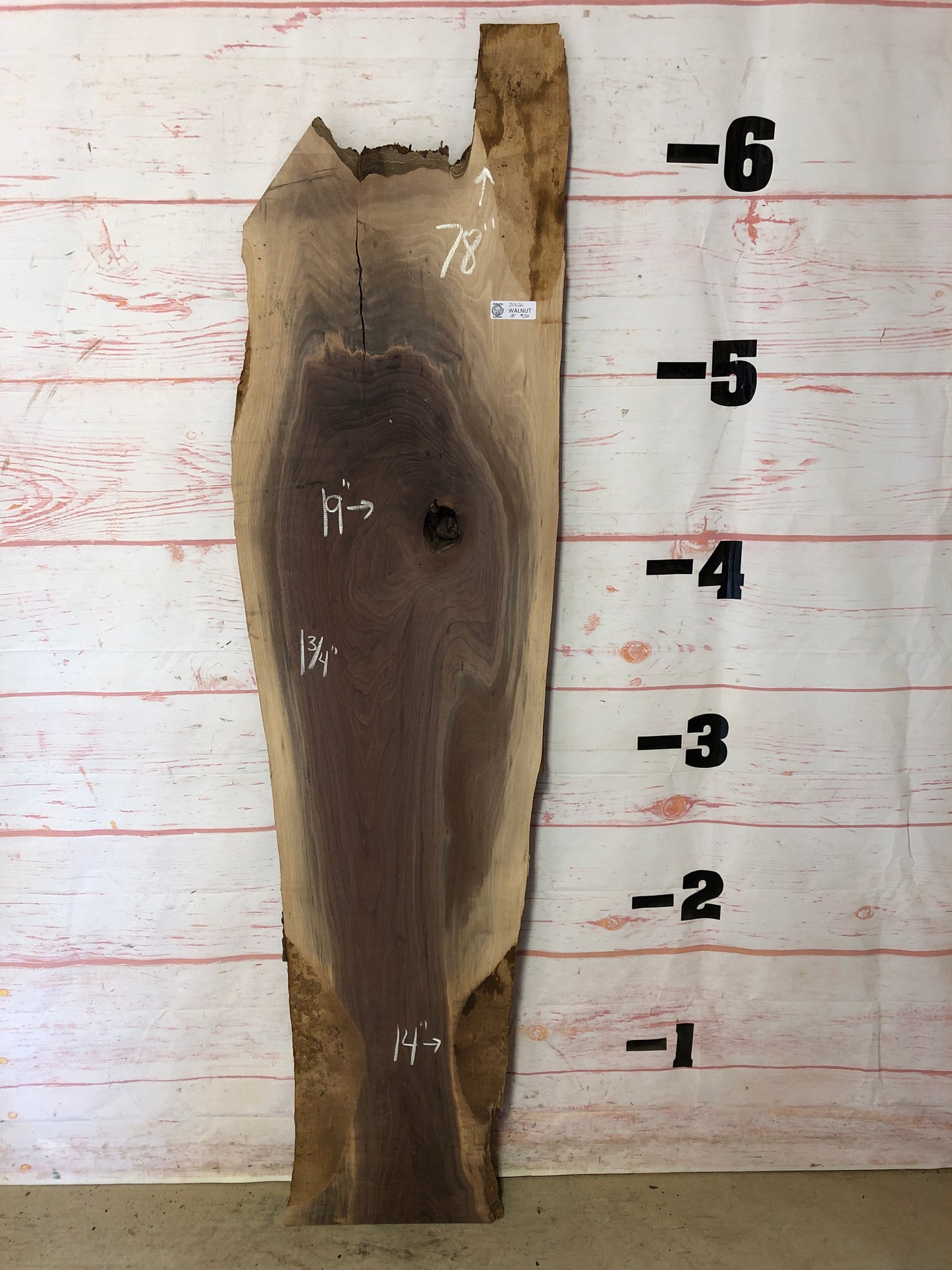 Live Edge Walnut Sku# 20626A-18