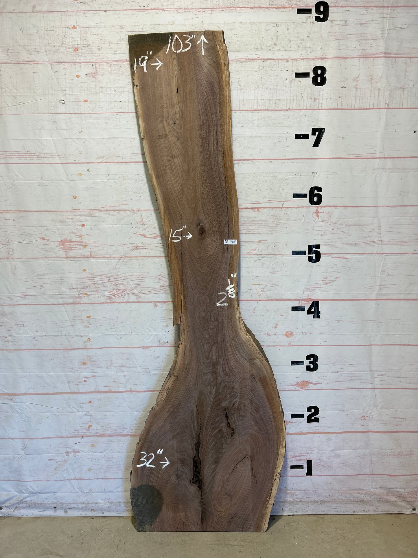 Live Edge Walnut Sku#25863-34