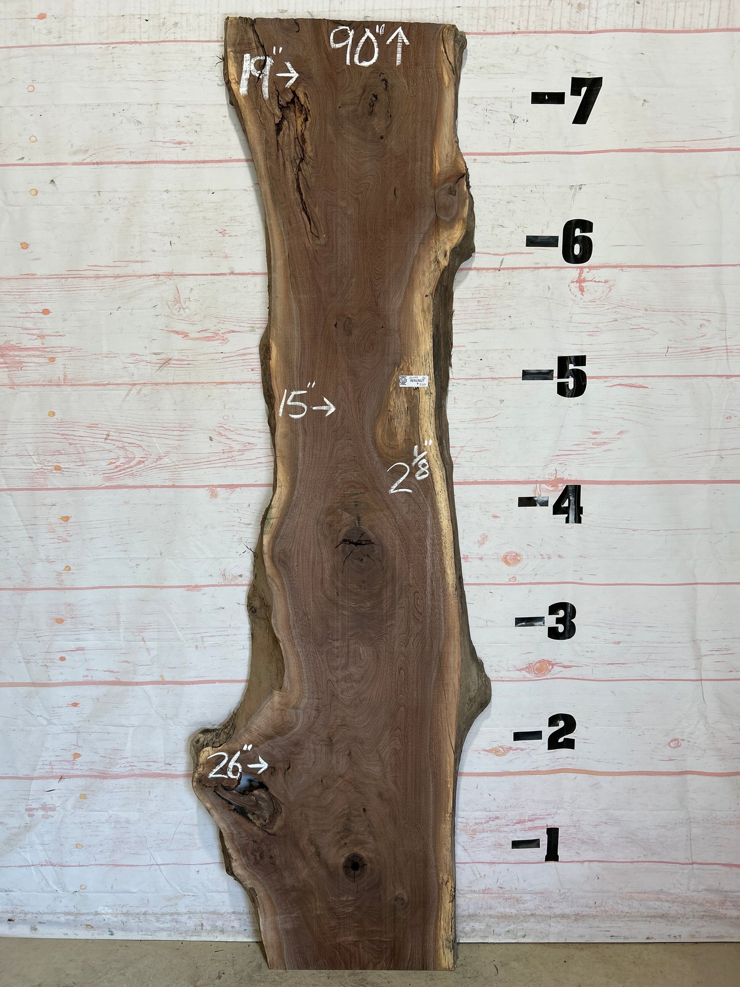 Live Edge Walnut Sku#26144C-26