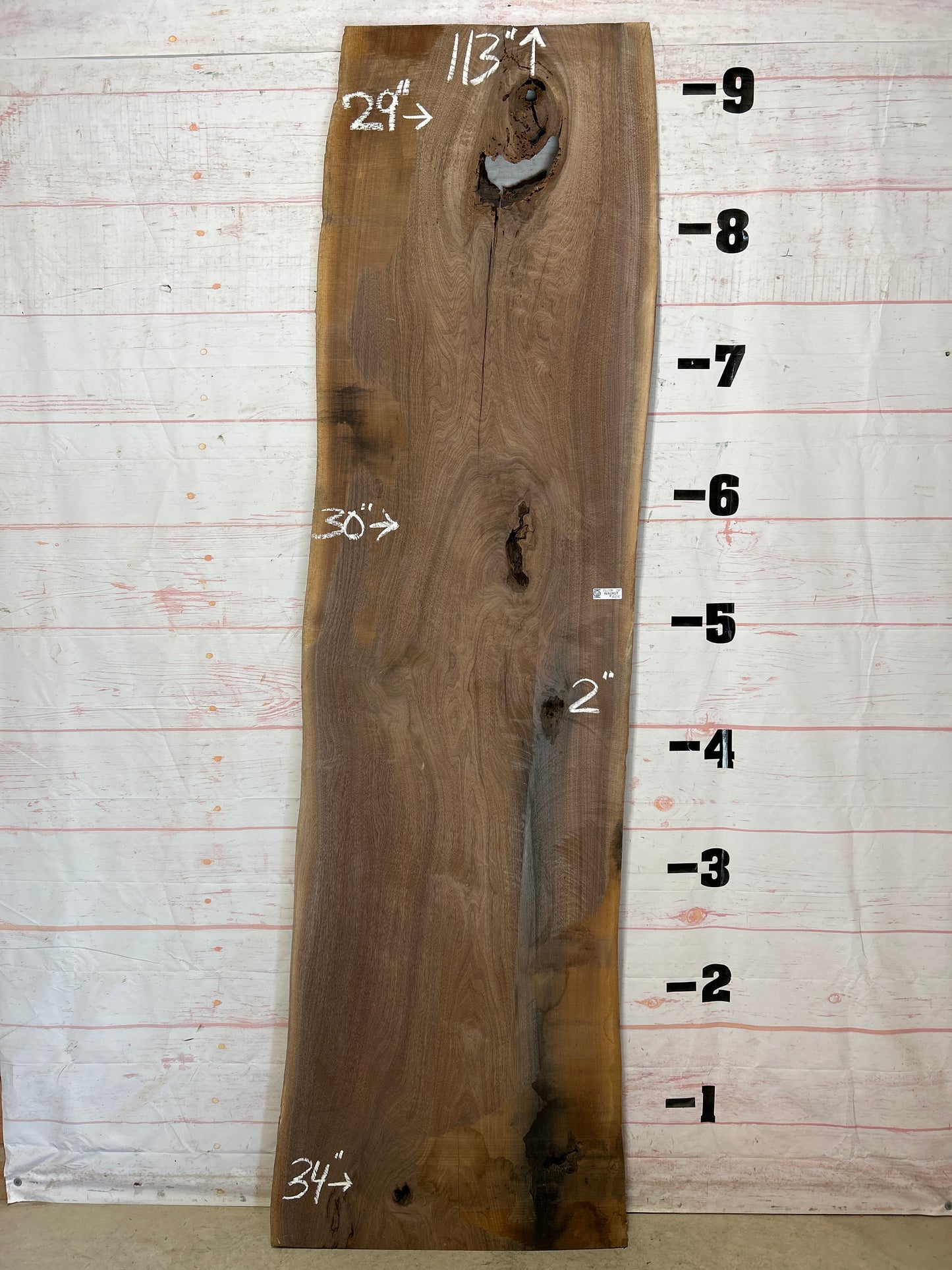 Live Edge Walnut Sku#26228-50
