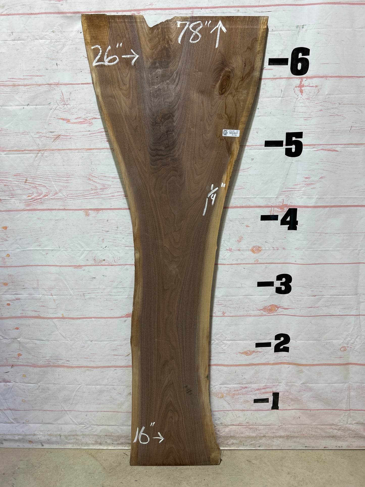Live Edge Walnut Sku#25638G-14