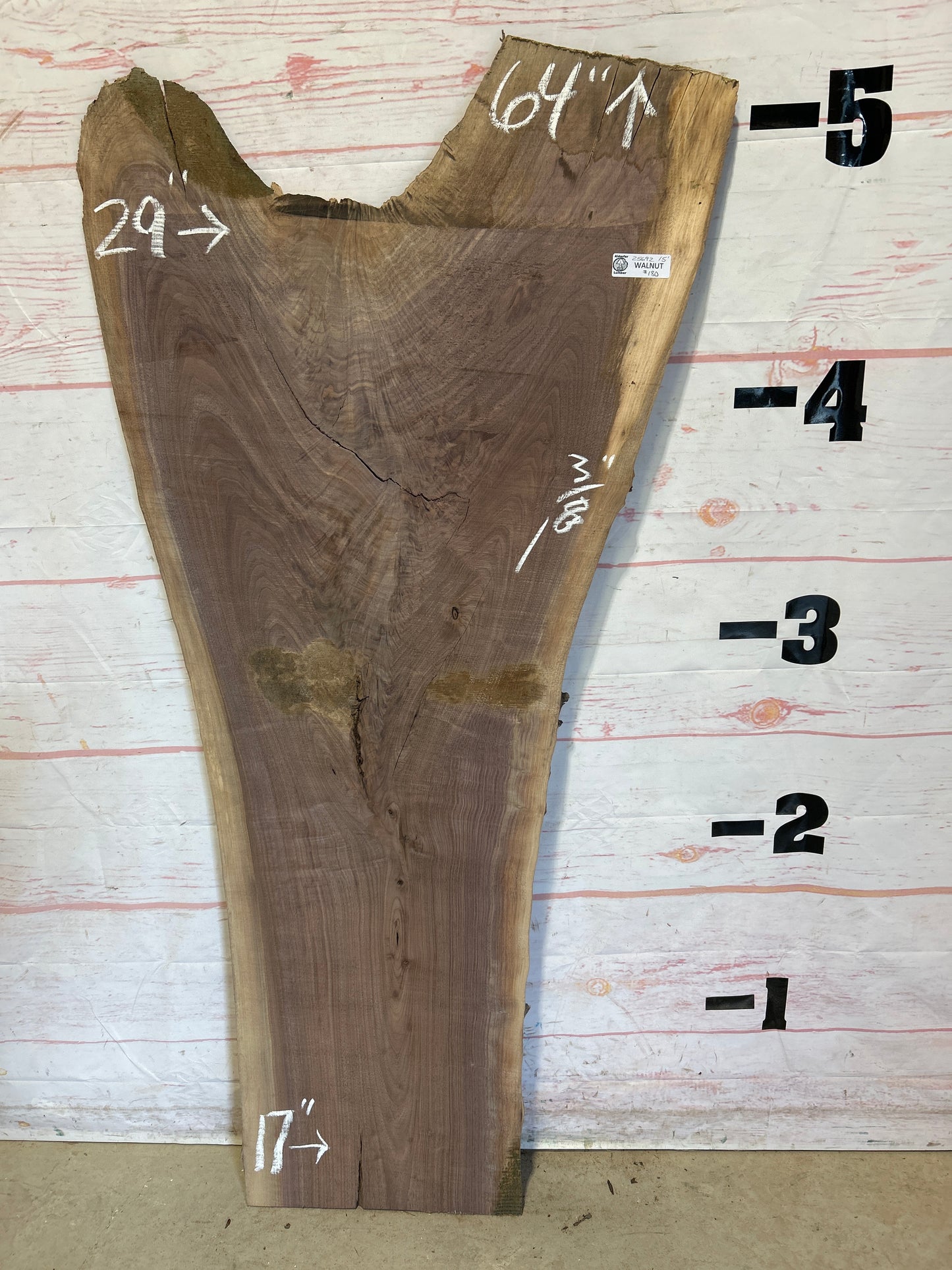 Live Edge Walnut Sku#25692M-15