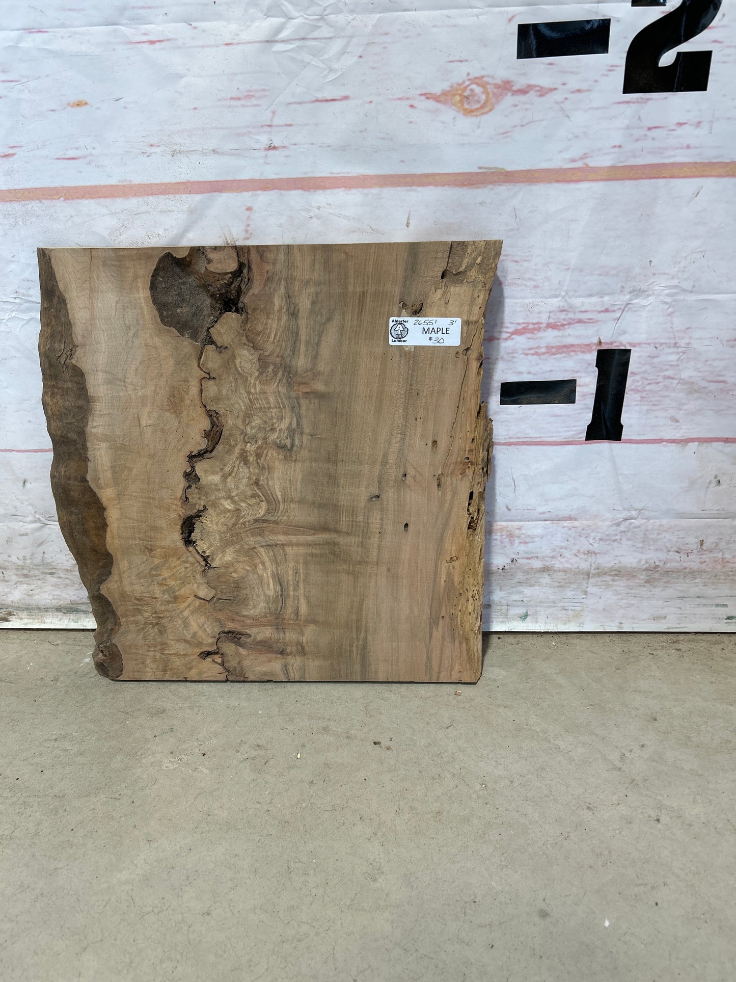 Live Edge Maple Sku#26550M-3