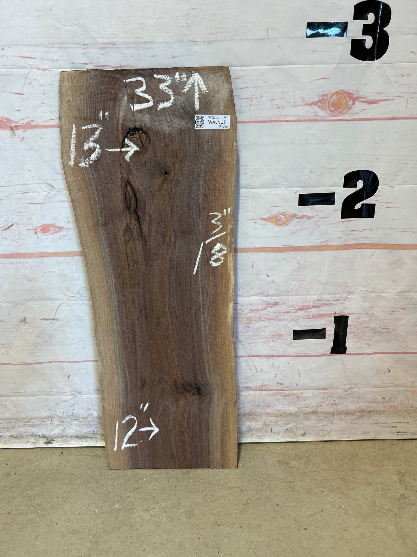 Live Edge Walnut Sku#25826M-4
