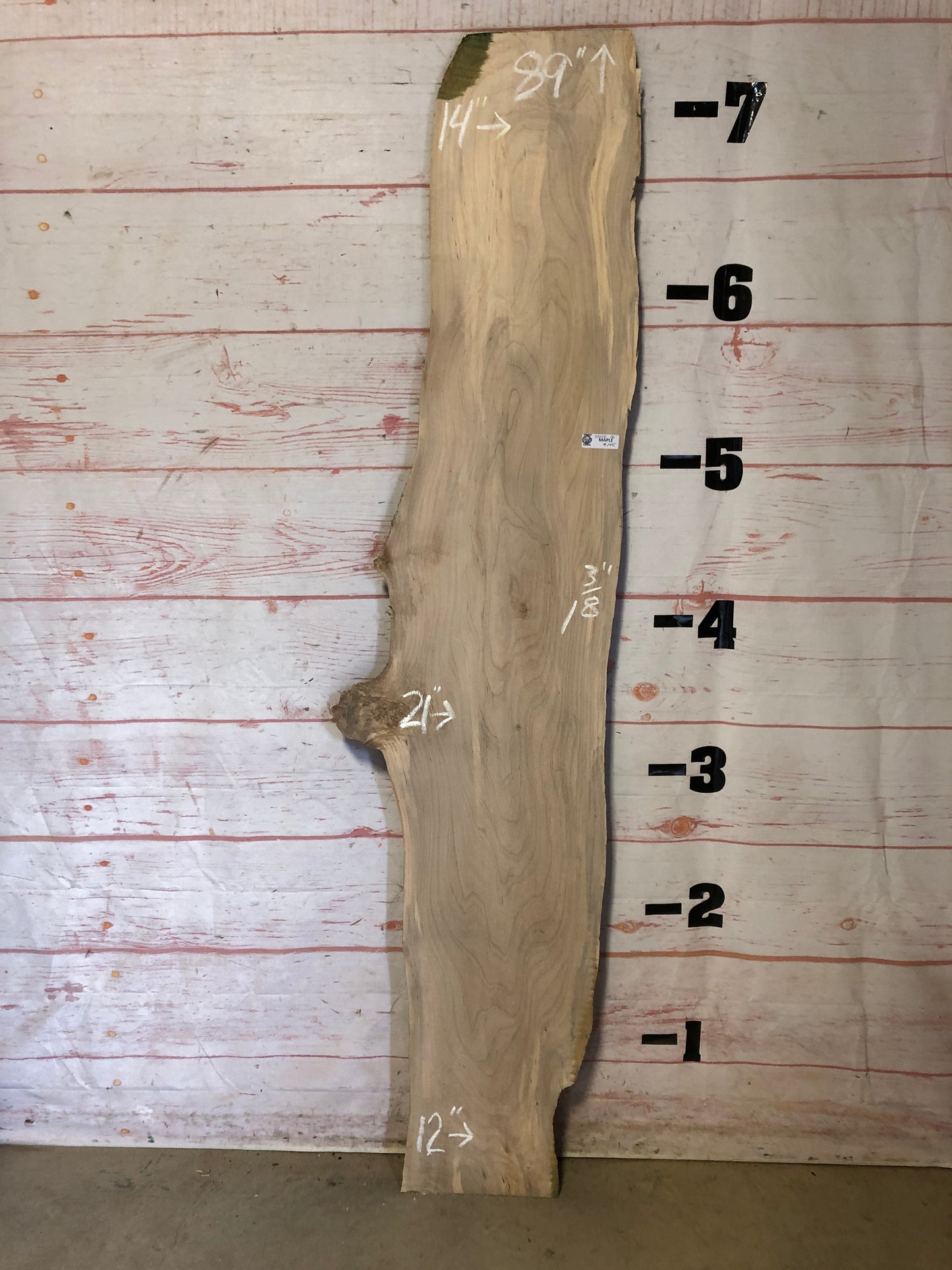 Live Edge Maple Sku# 22975E-16