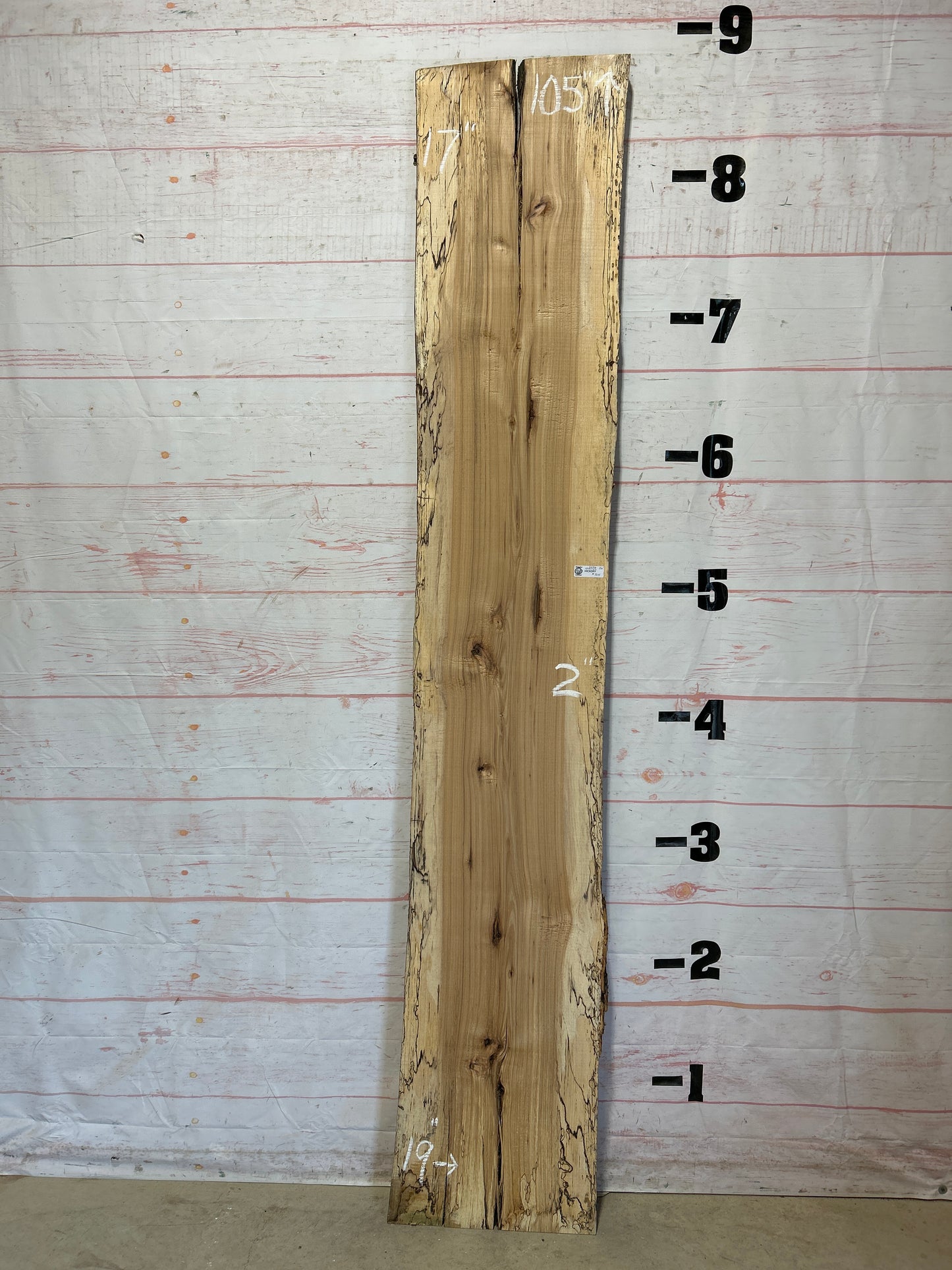 Live Edge Spalted Hickory Sku#25316H-26