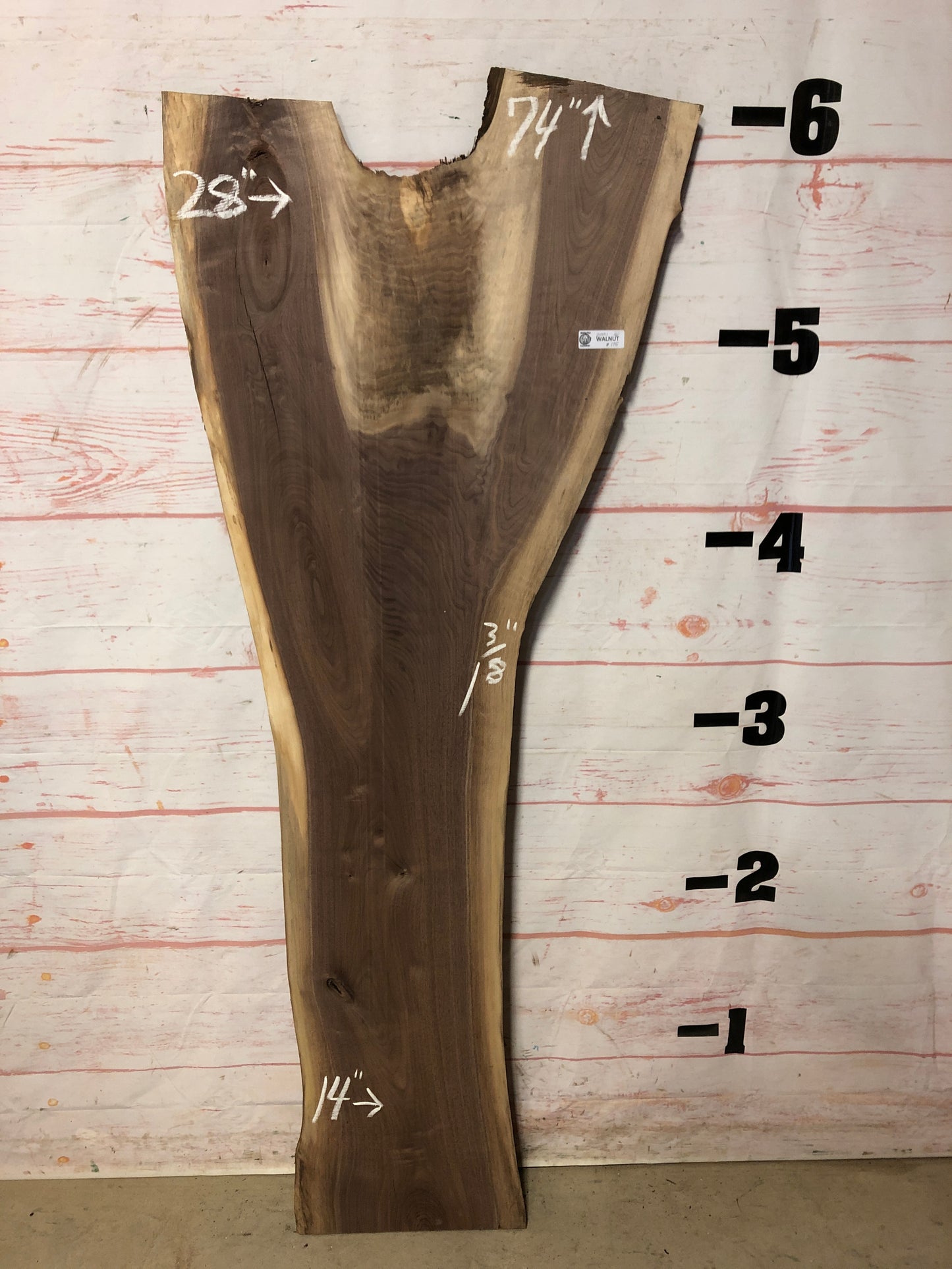 Live Edge Walnut - Sku# 21991G-16