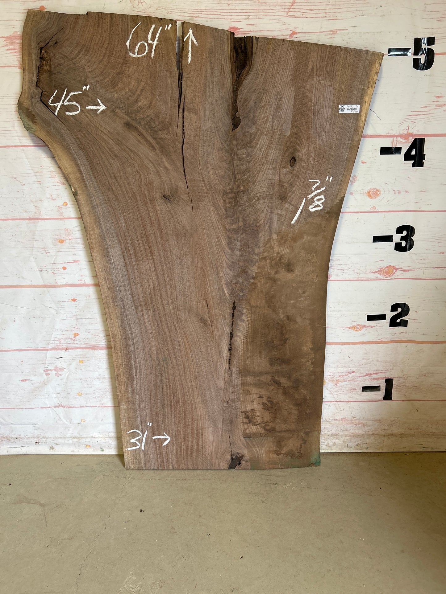 Live Edge Walnut Sku#24972-34