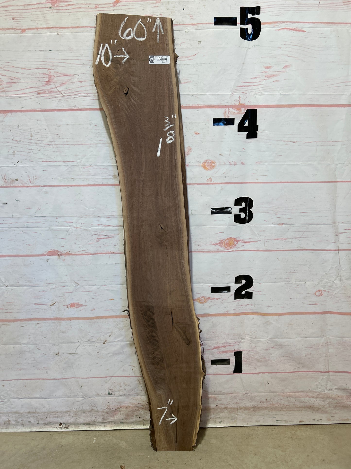 Live Edge Walnut Sku#26439M-6