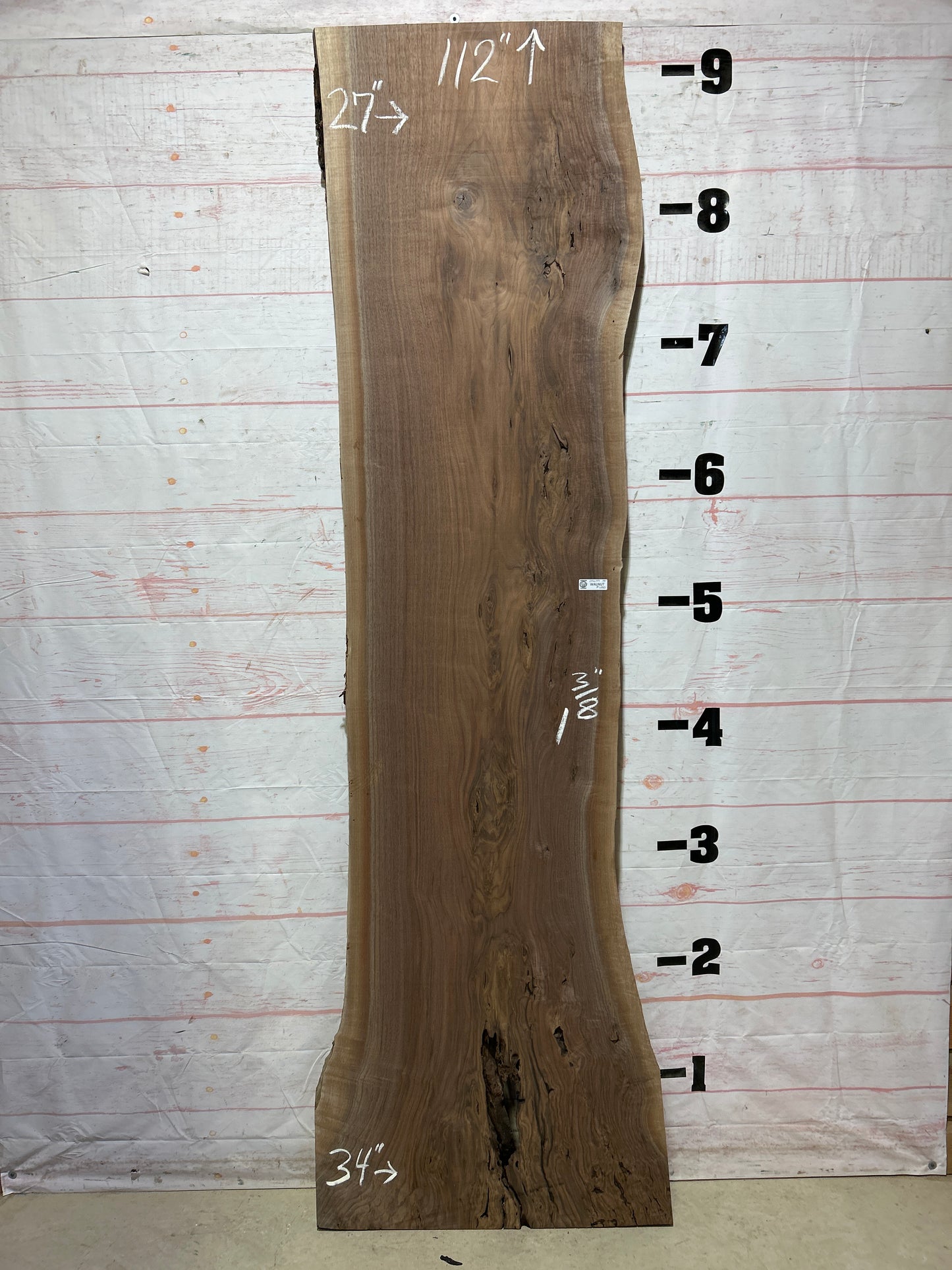 Live Edge Walnut Sku#25639J-36