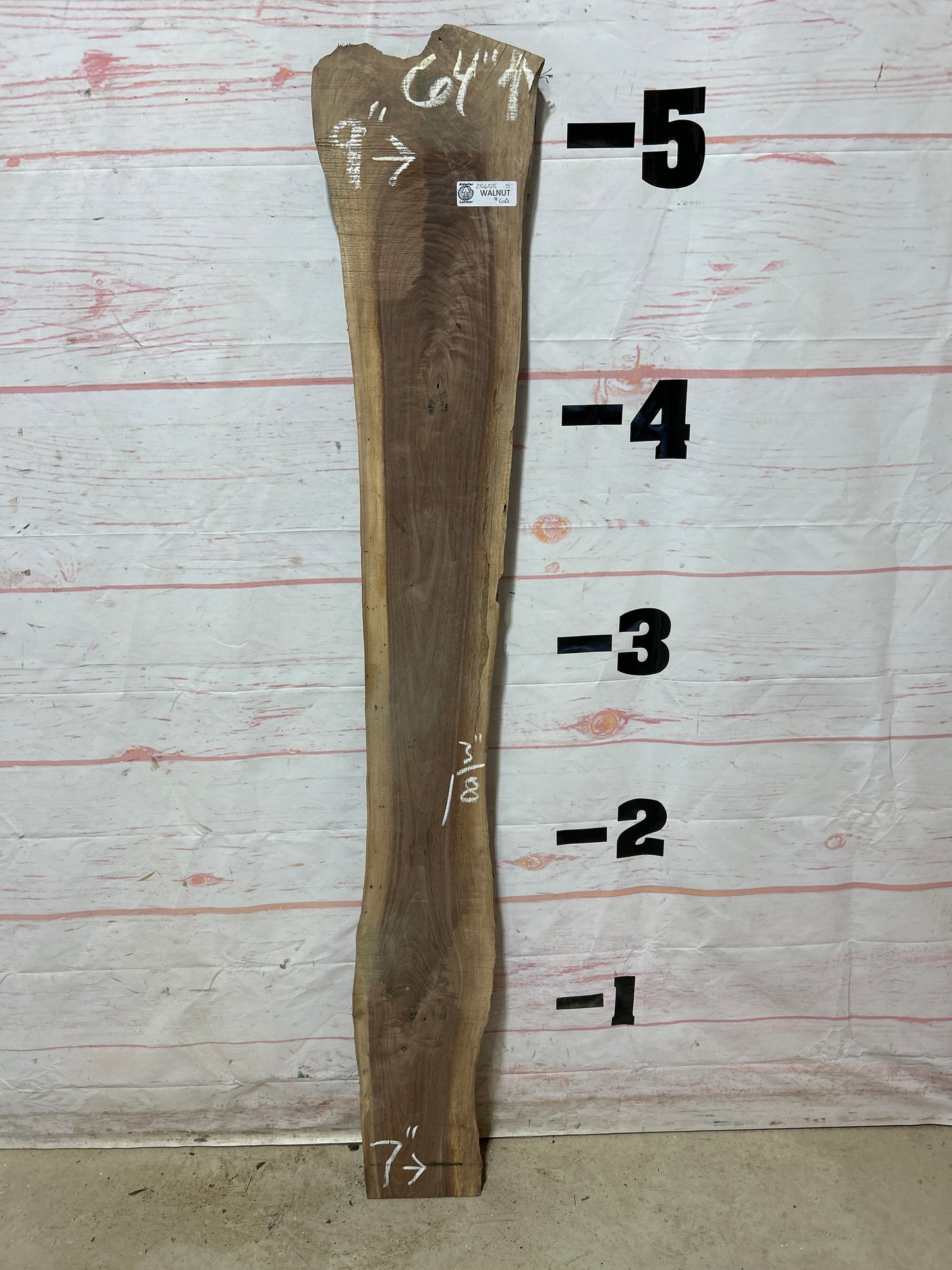 Live Edge Walnut Sku#25655M-5