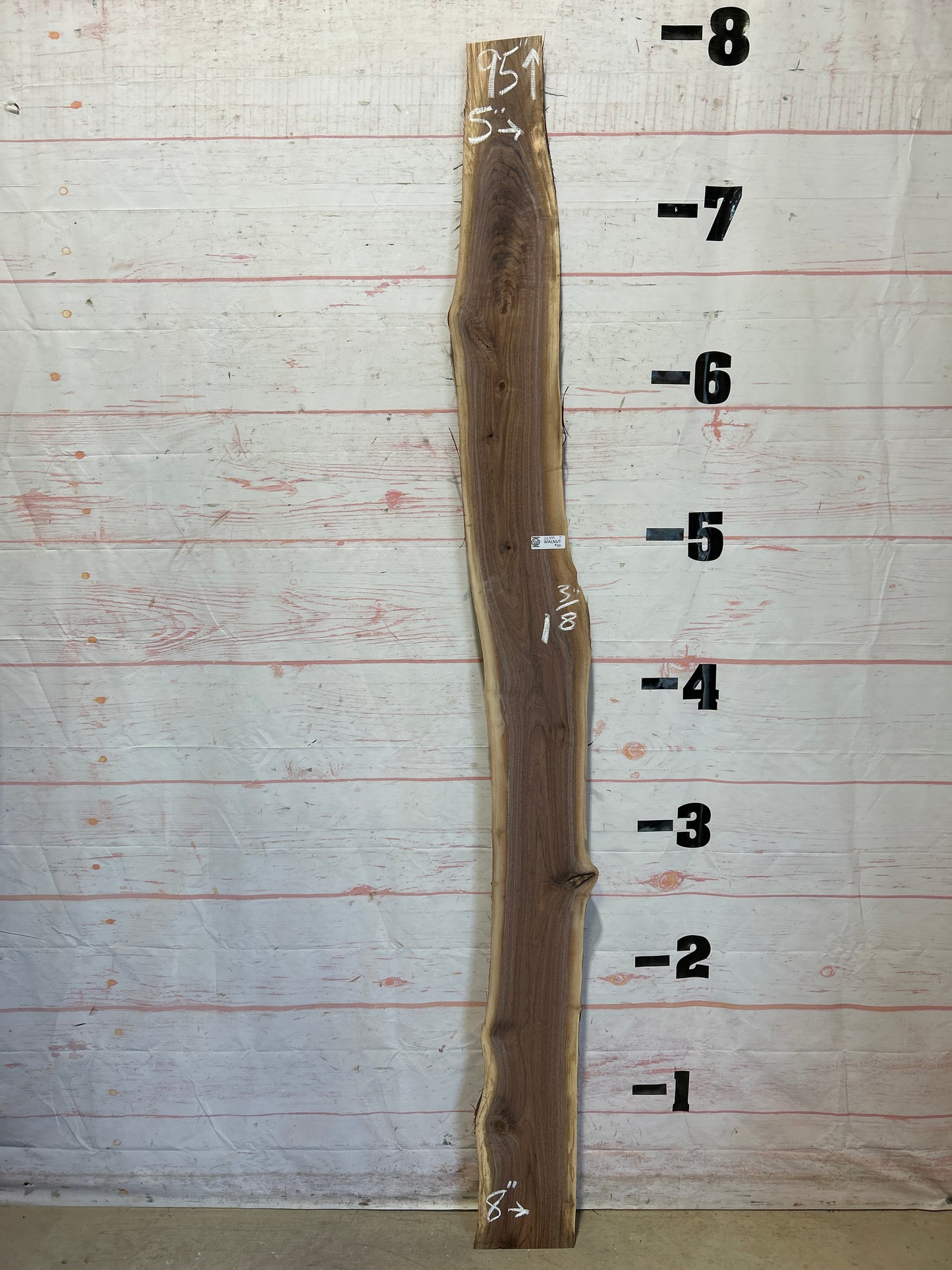 Live Edge Walnut Sku#25399M-7