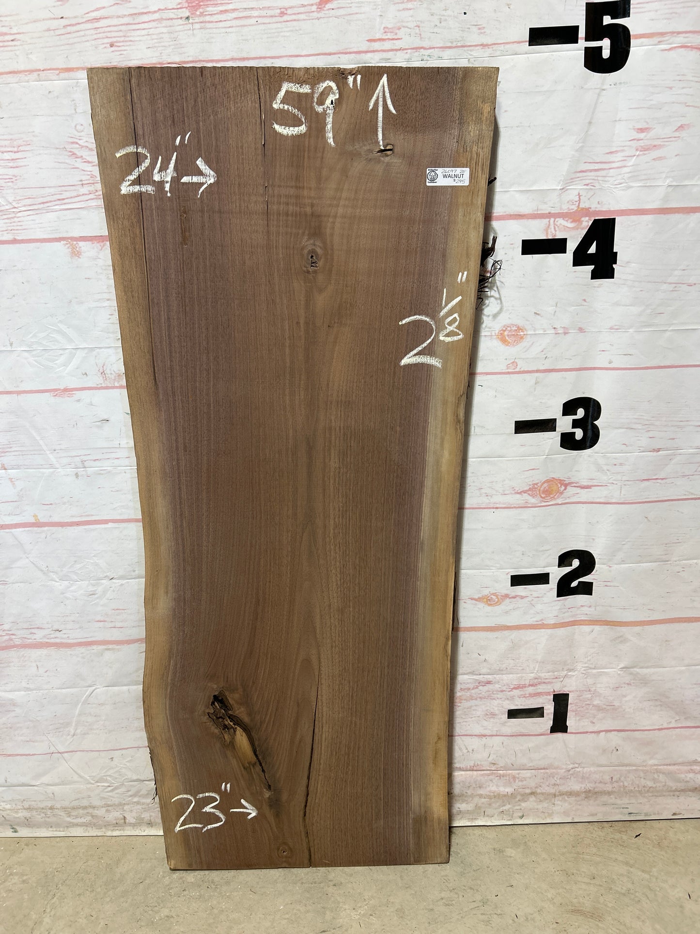 Live Edge Walnut Sku#26097A-20