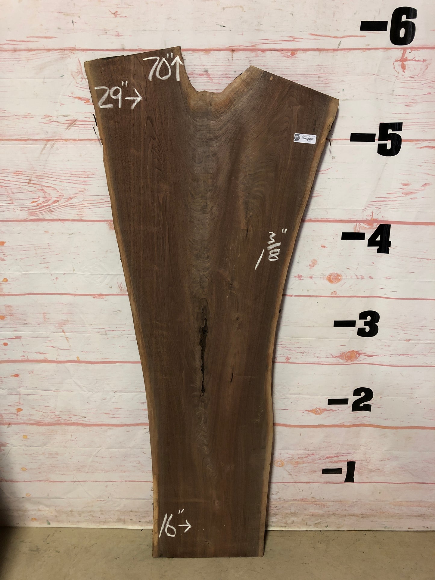 Live Edge Walnut Sku#22891G-17