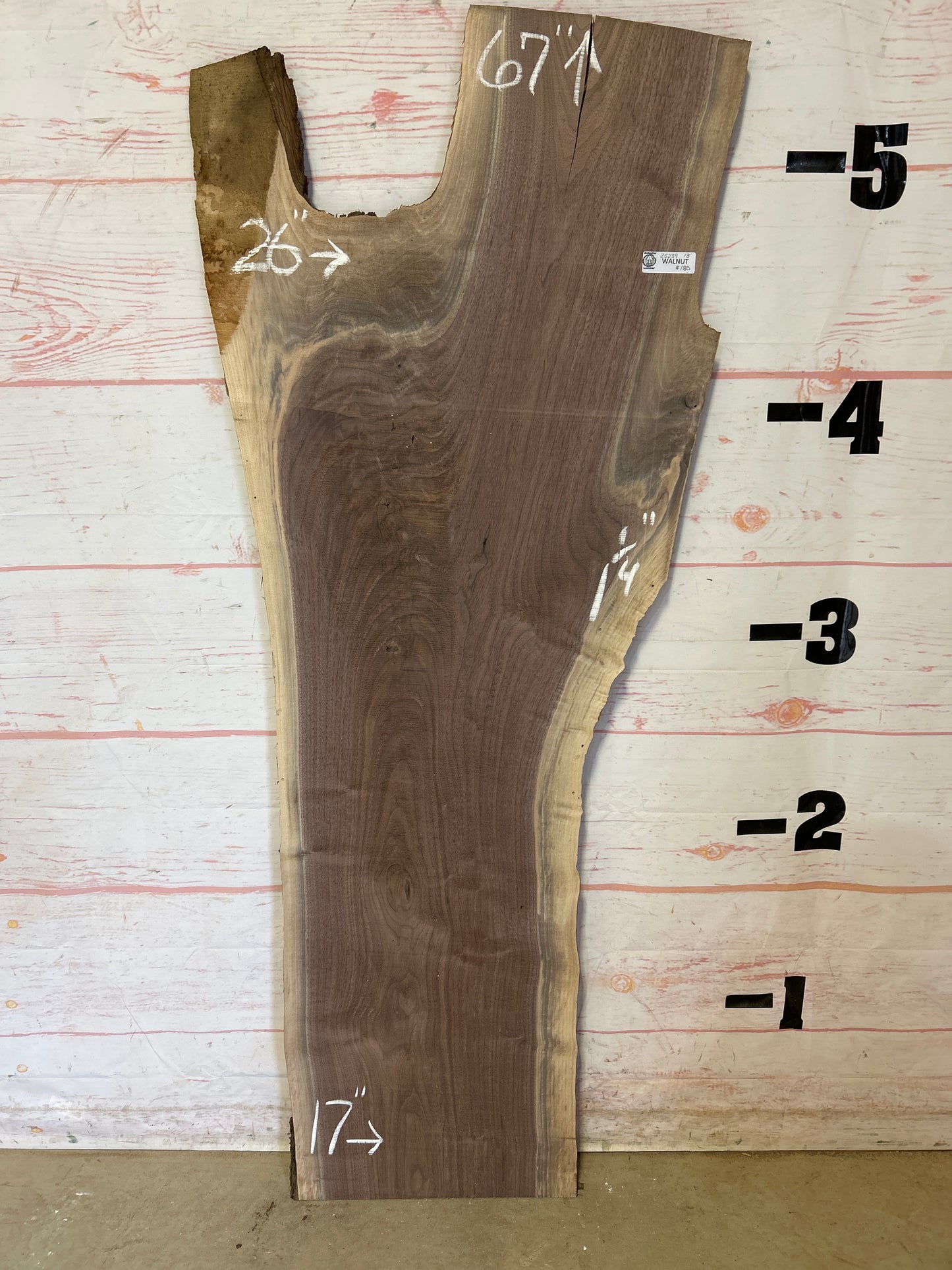 Live Edge Walnut Sku#25239M-13