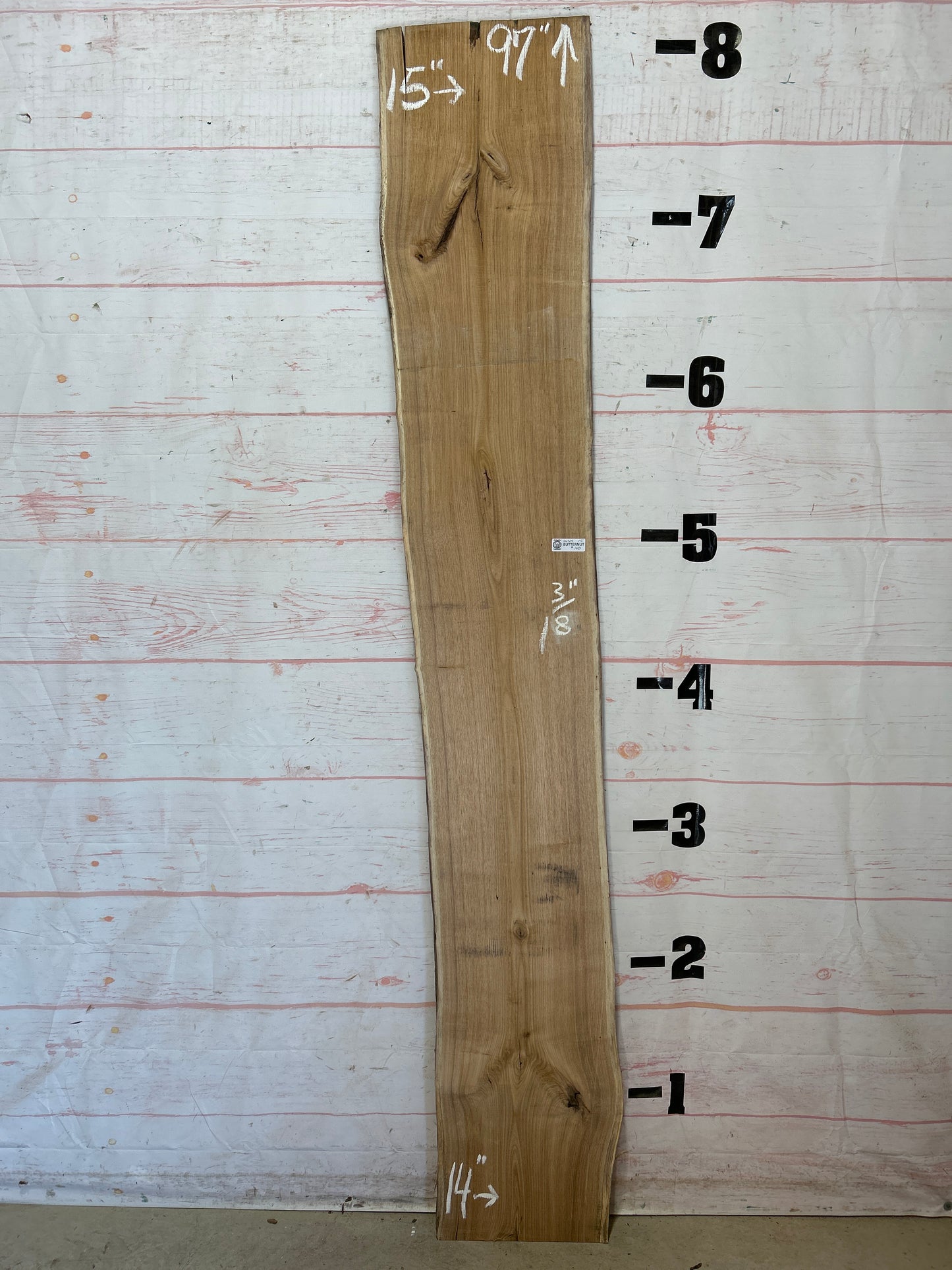 Live Edge Butternut Sku#26325C-15