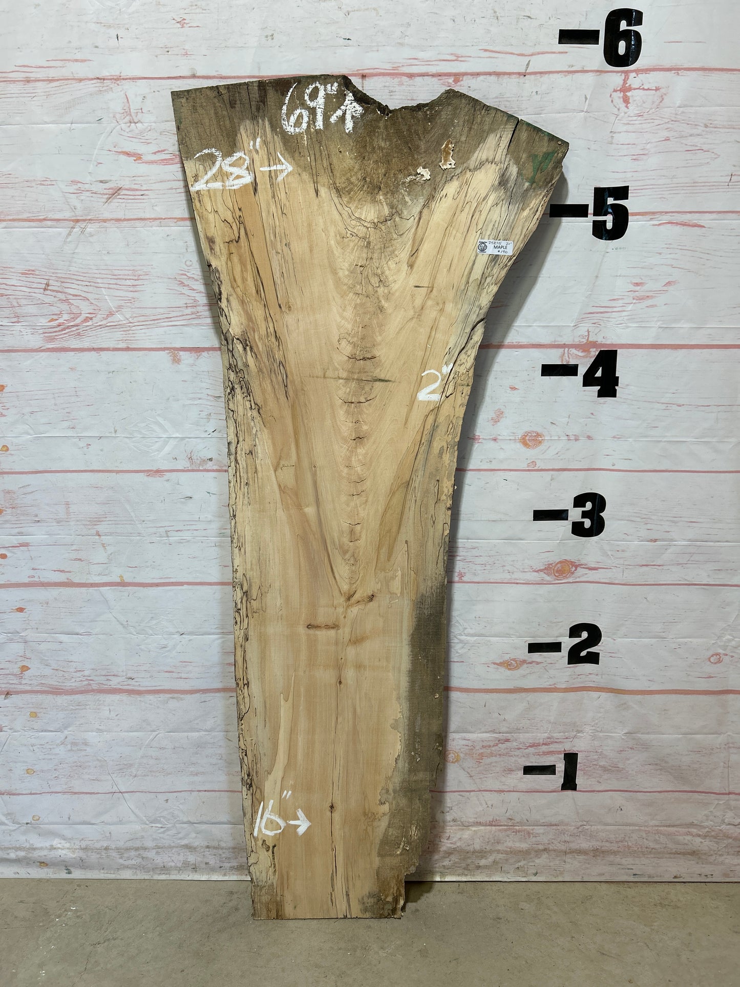 Live Edge Spalted Maple Sku#25275B-21