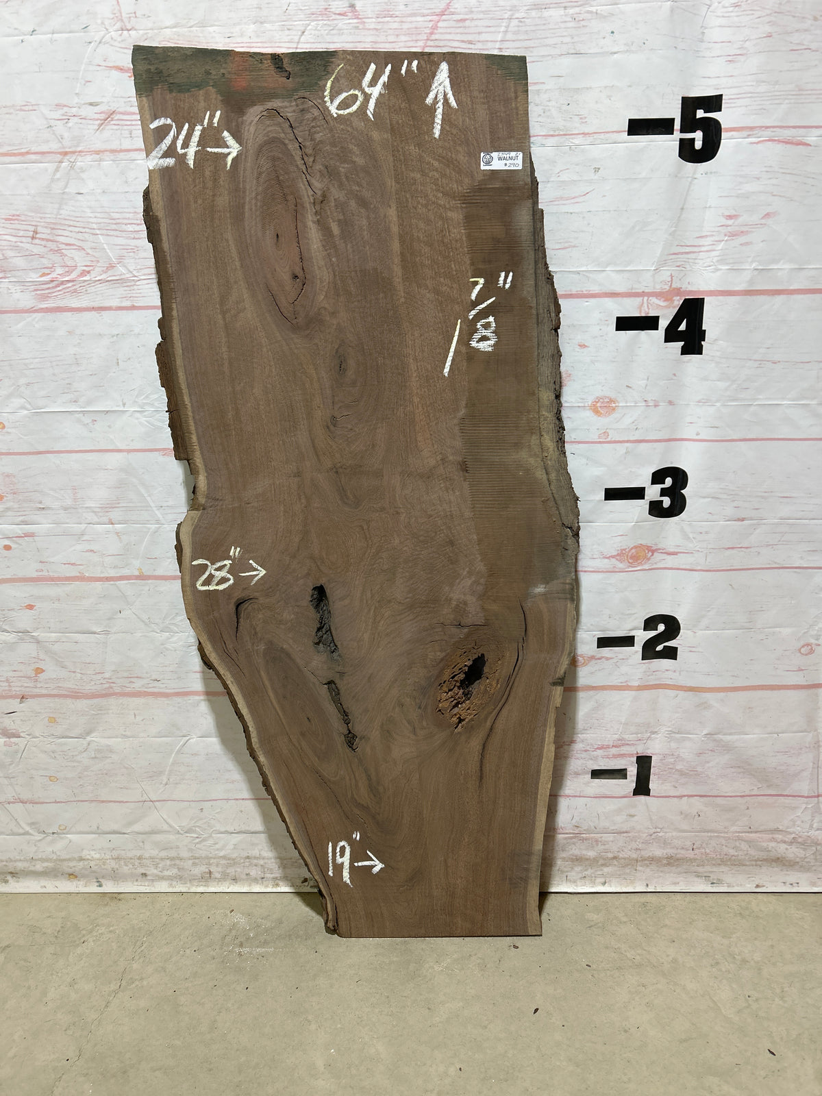 Live Edge Walnut Sku#27149N-21