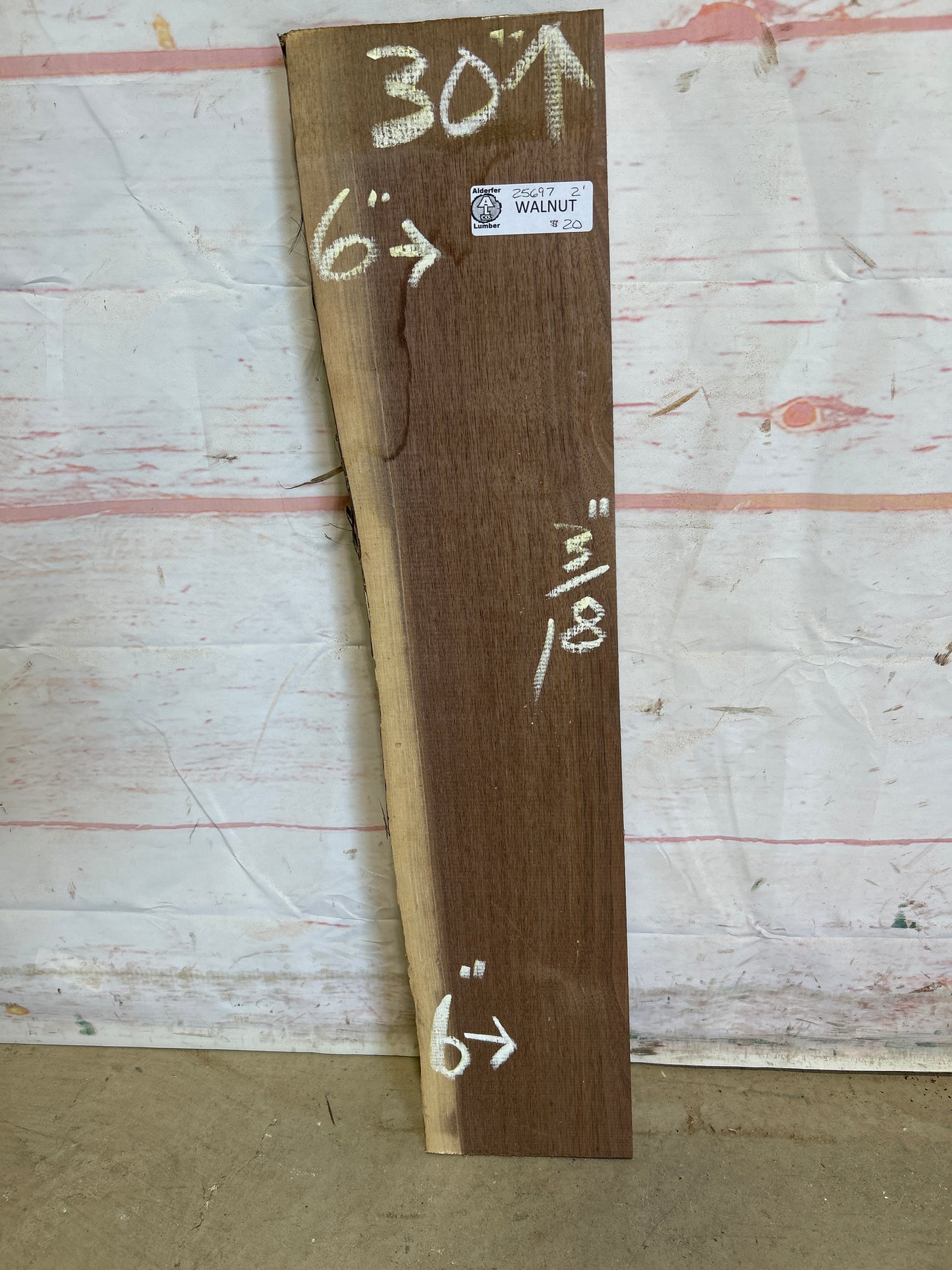 Live Edge Walnut Sku#25697M-2