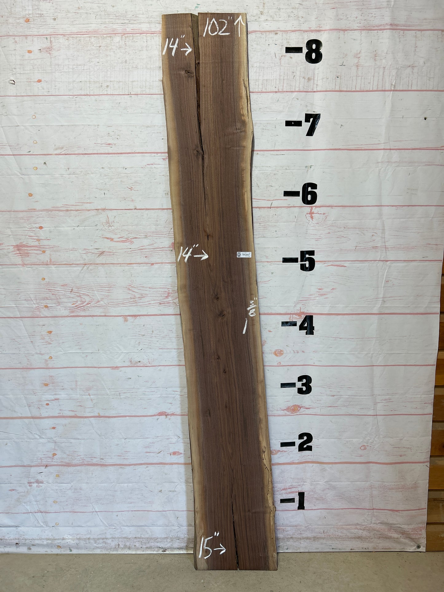 Live Edge Walnut Sku#25787M-16