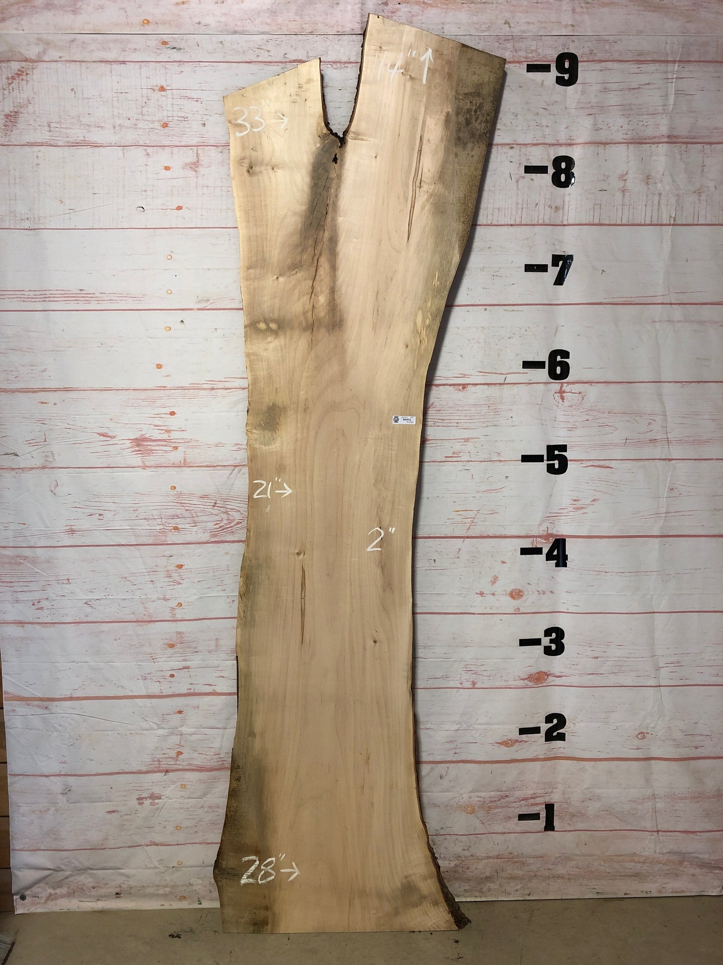 Live Edge Maple Sku# 22511B-43