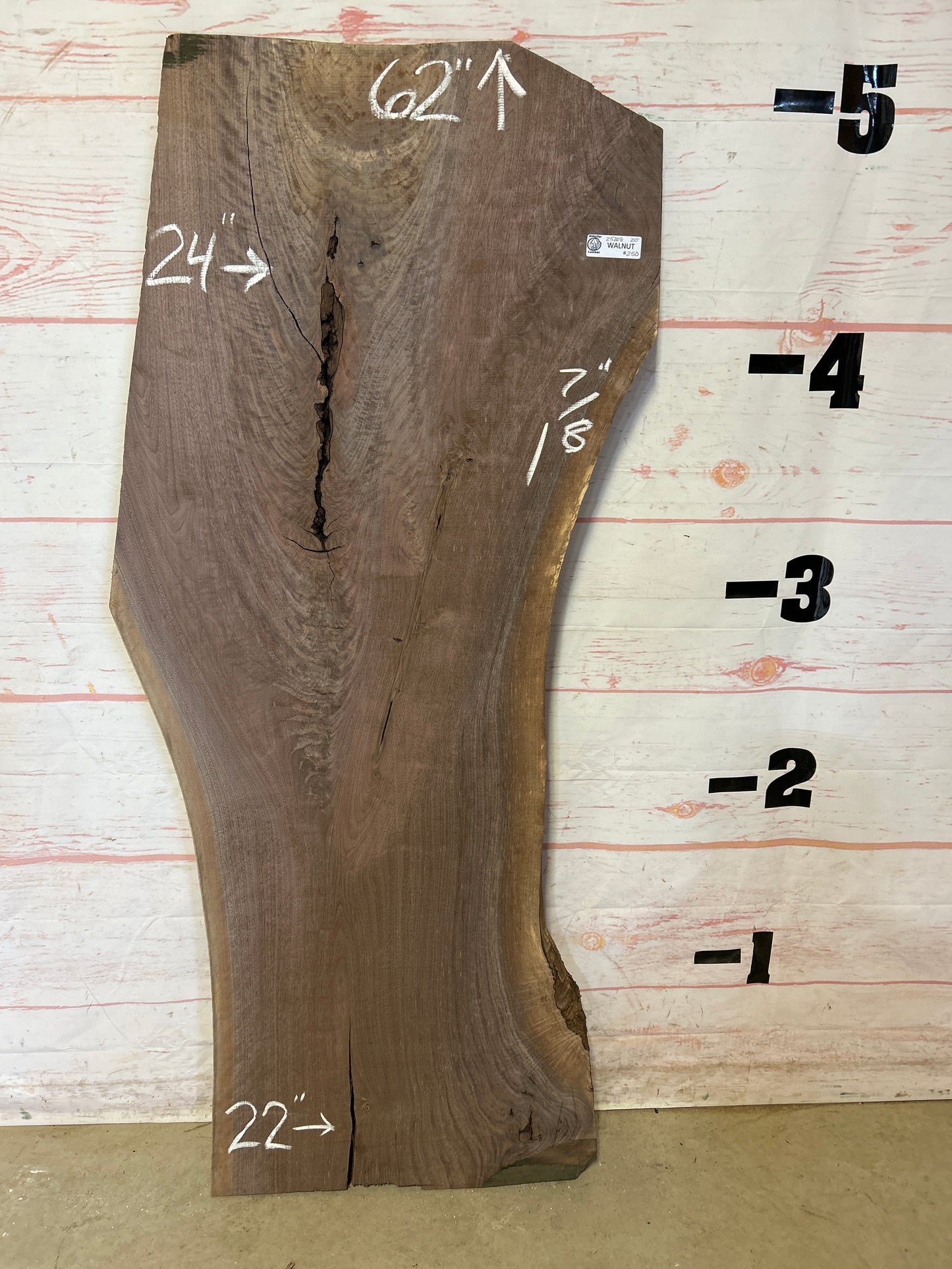 Live Edge Walnut Sku#25208A-20