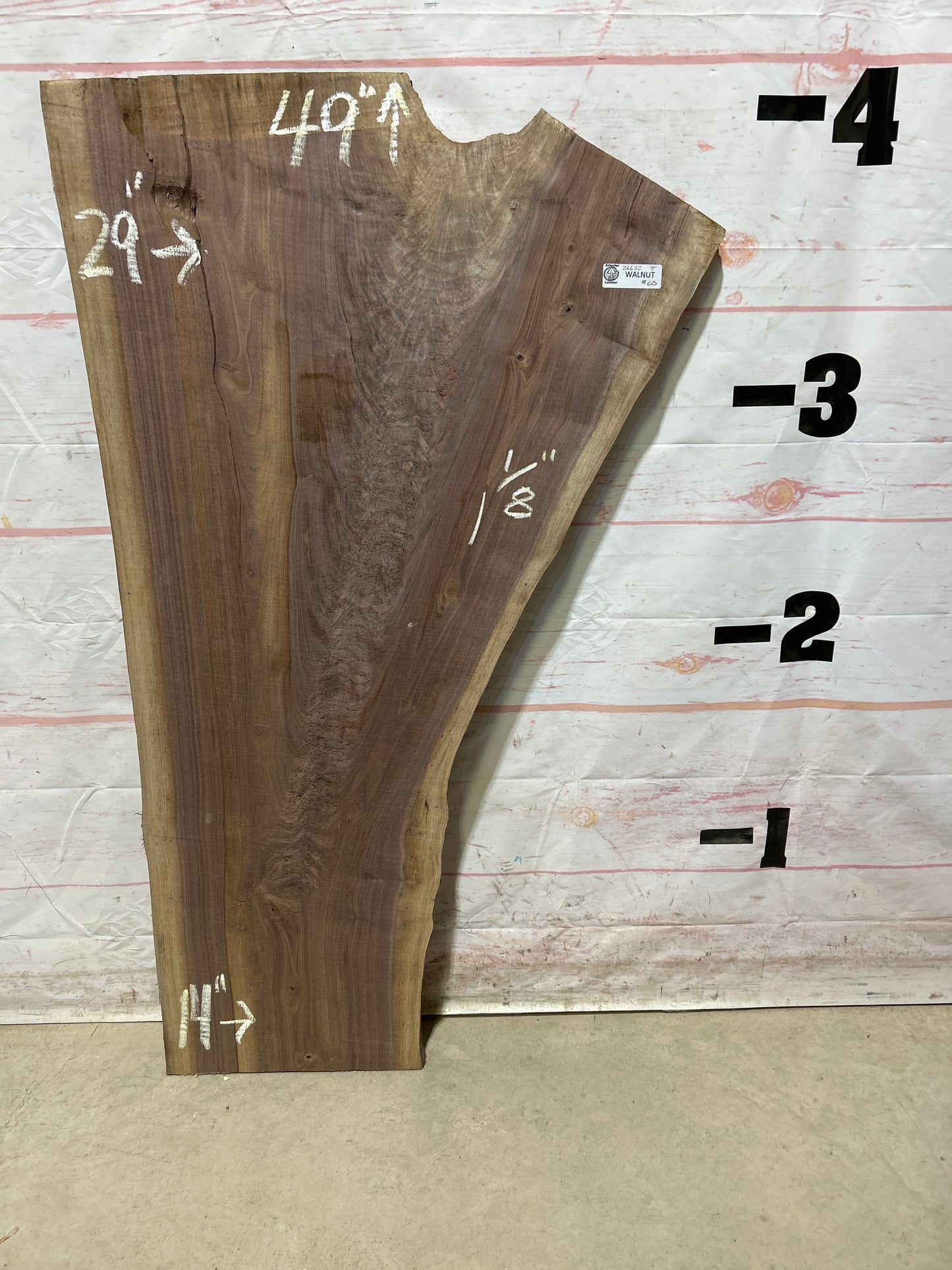 Live Edge Walnut Sku#26632M-7