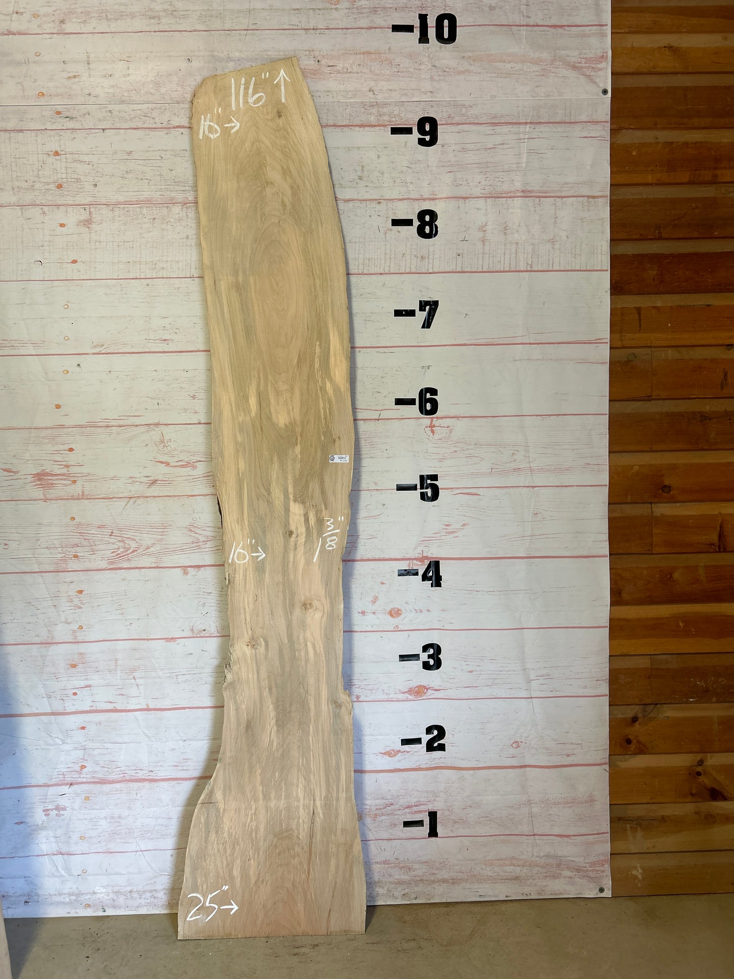 Live Edge Maple Sku#23741E-25