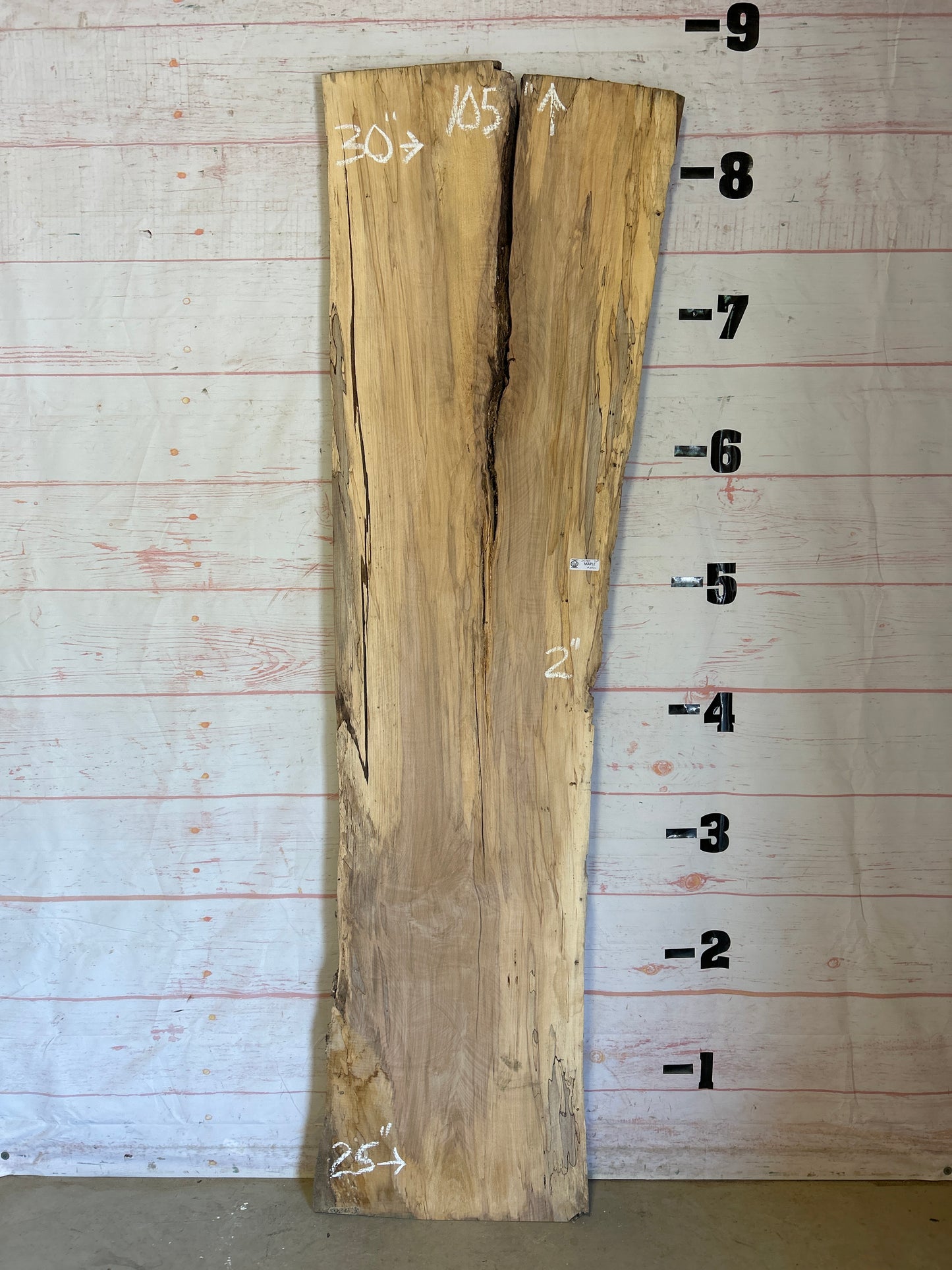 Live Edge Spalted Maple Sku#25182