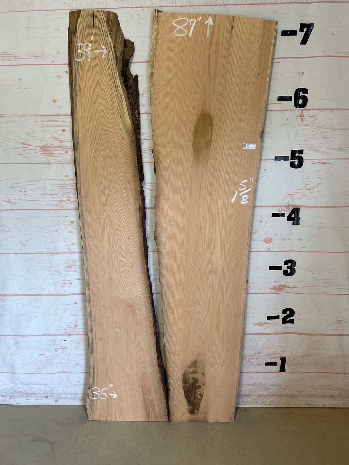 Live Edge Red Oak Sku#25154-39