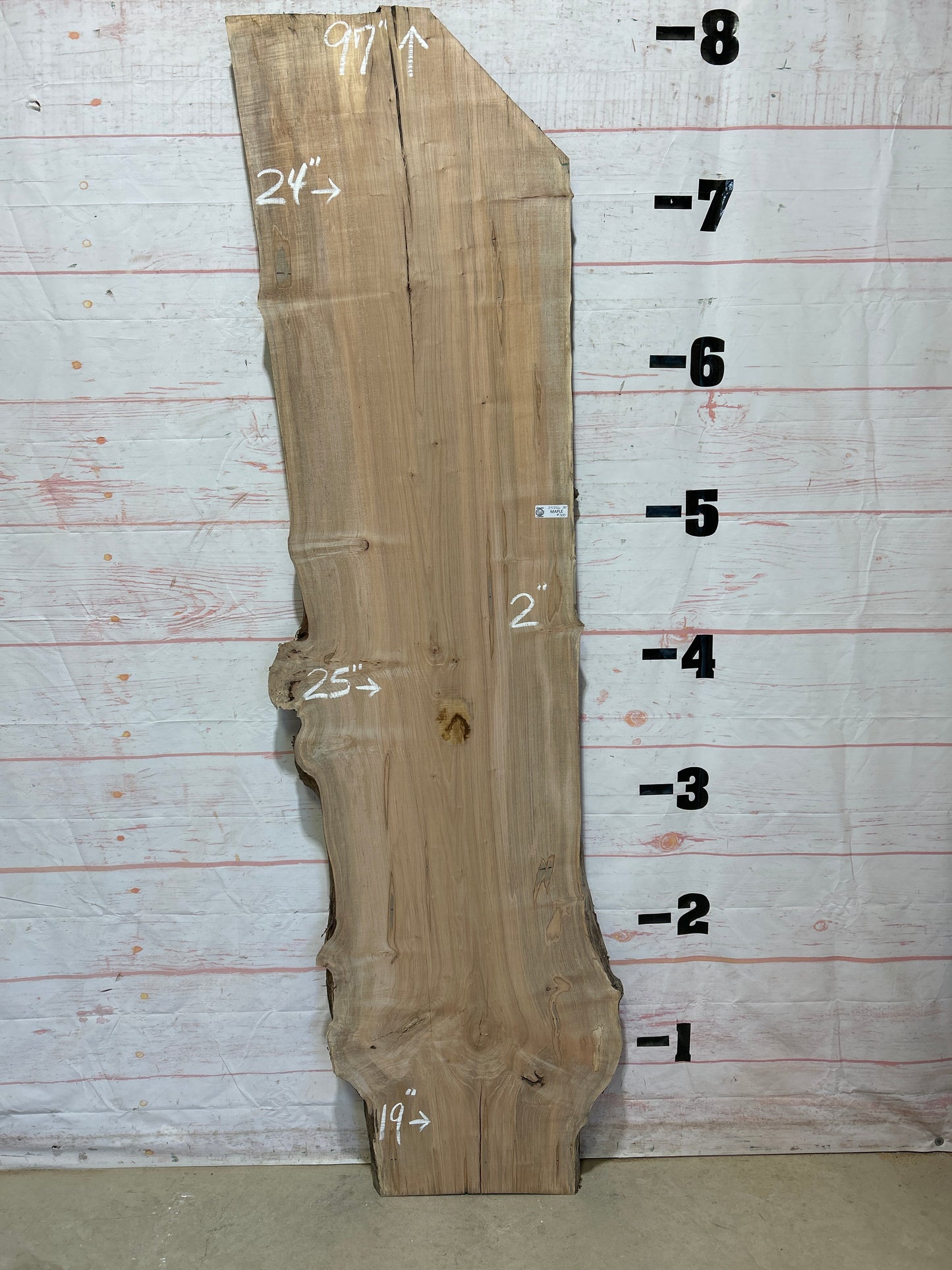 Live Edge Ambrosia Maple Sku#25256-30