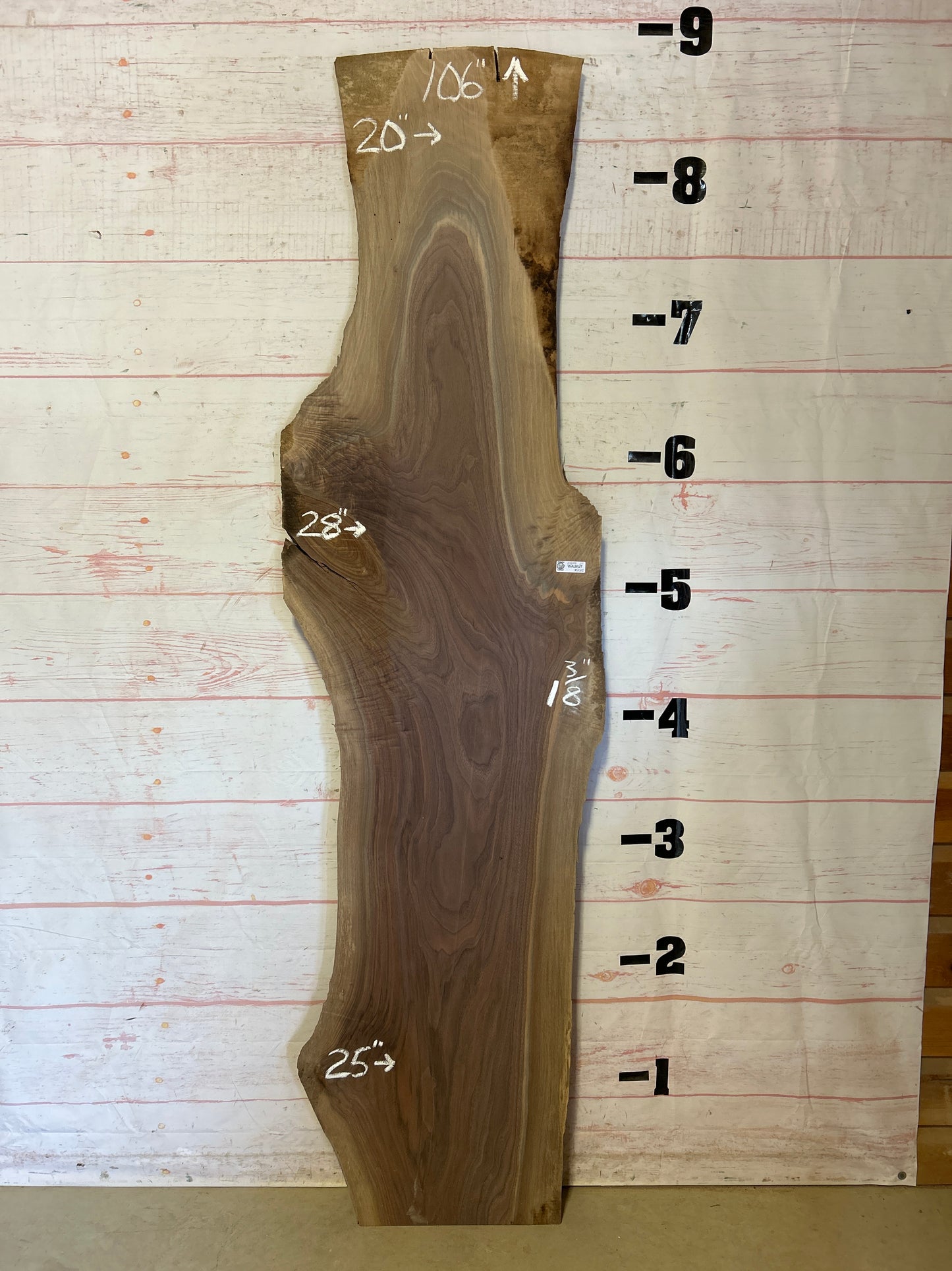 Live Edge Walnut Sku#25099-27