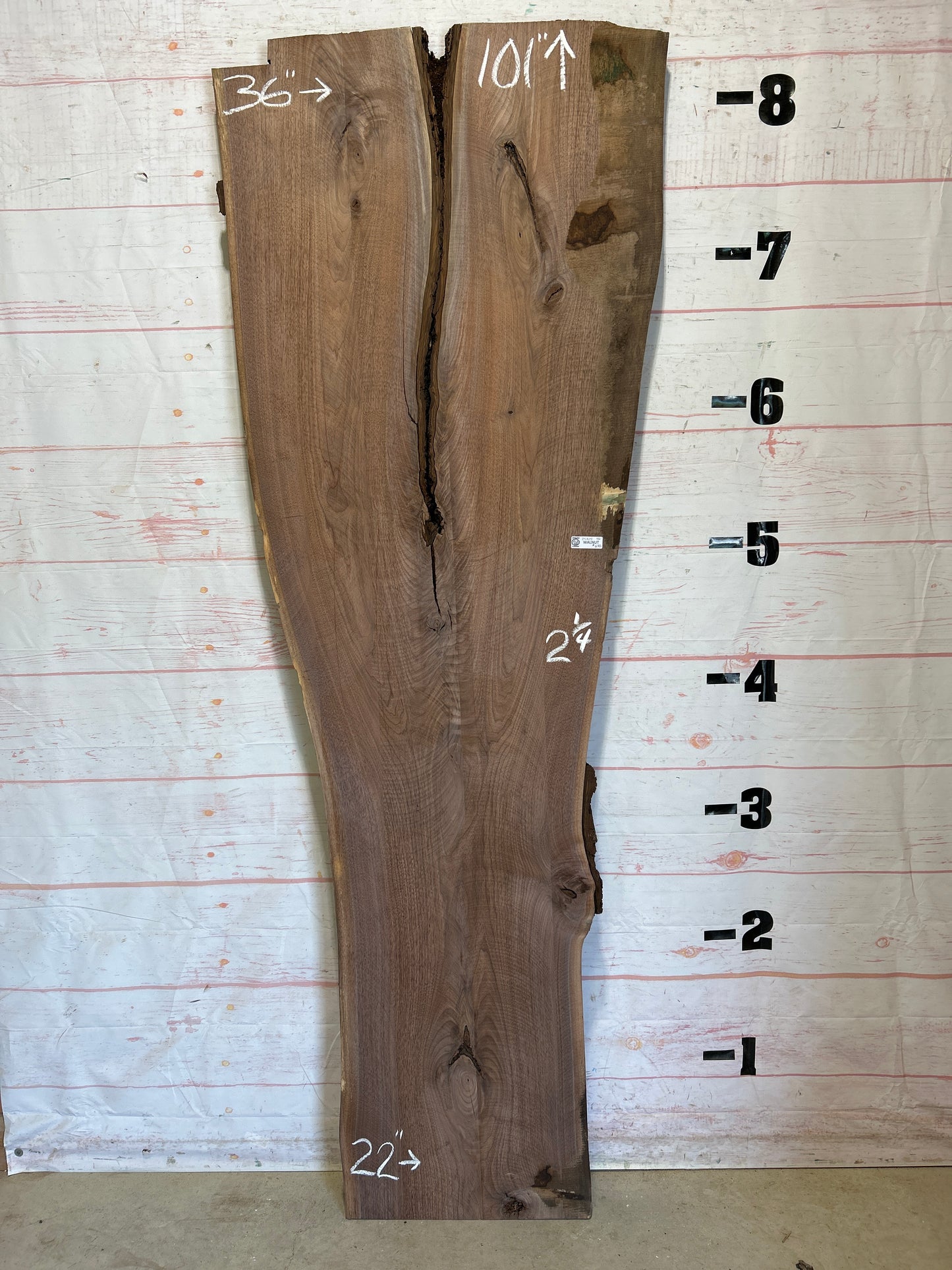 Live Edge Walnut Sku#25325J-46