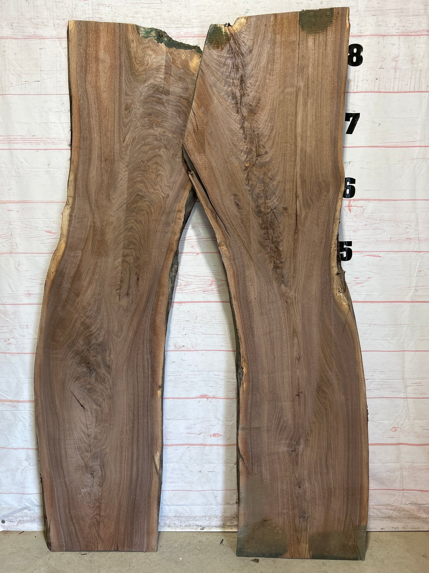 Live Edge Walnut Set Sku#25965K-74