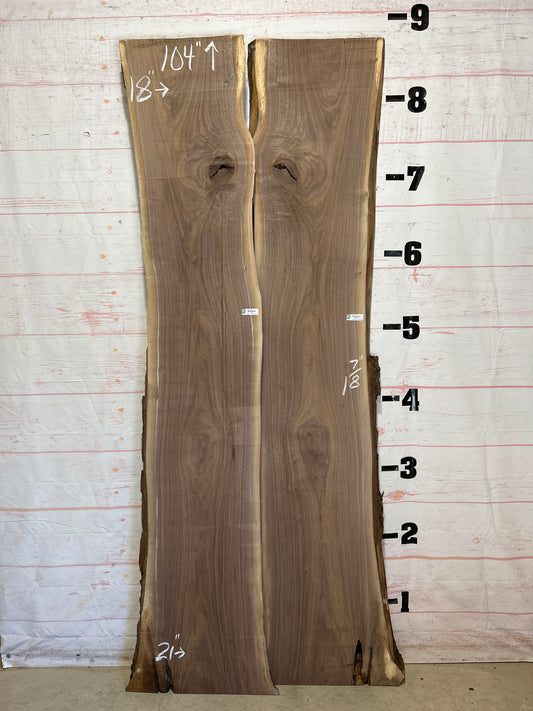 Live Edge Walnut Set Sku#26183K-58