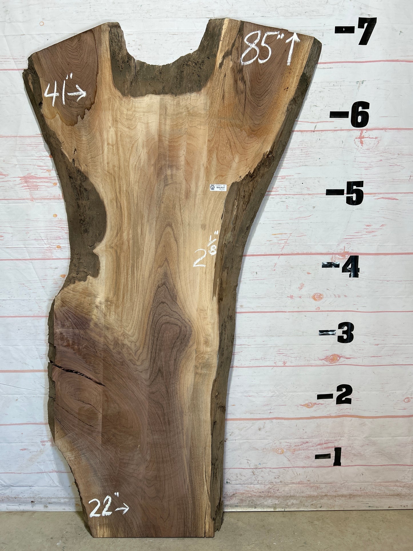 Live Edge Walnut Sku#25883-38