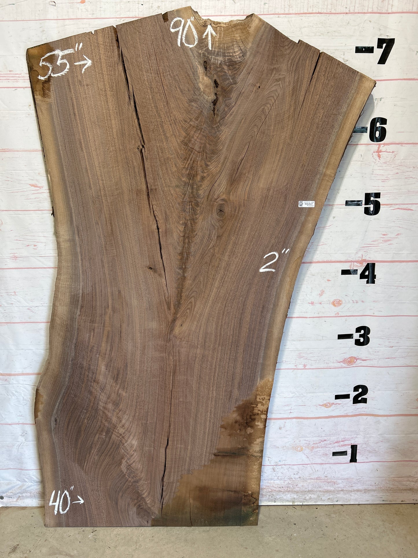 Live Edge Walnut Sku#25893K-60