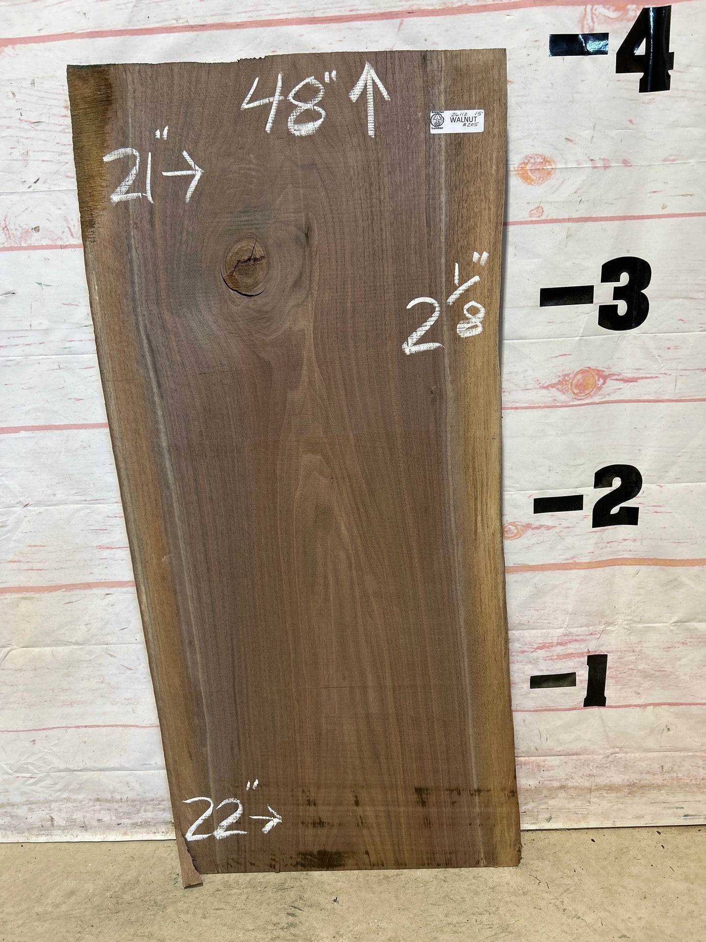 Live Edge Walnut Sku#26112A-15