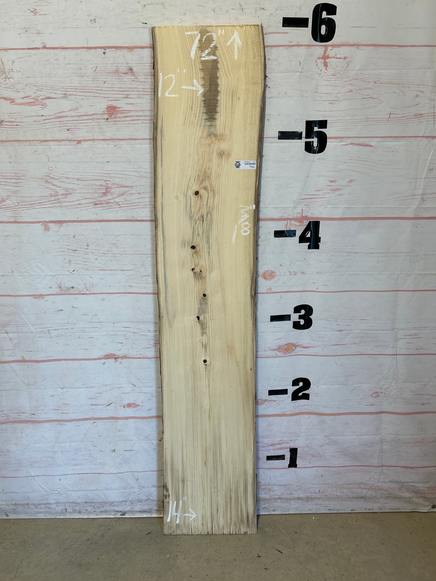 Live Edge Hackberry Sku#25805D-10