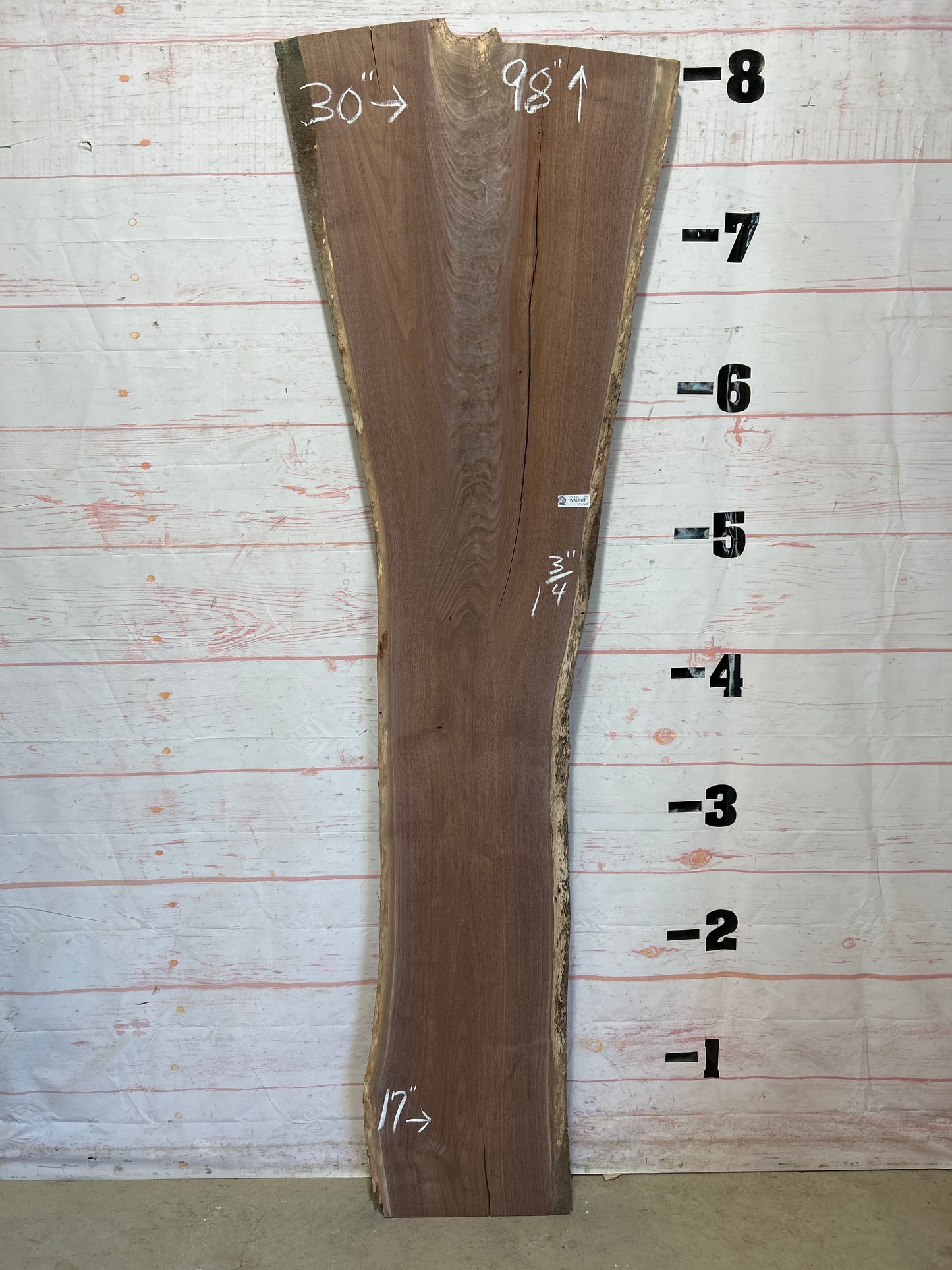 Live Edge Walnut Sku#25320J-33