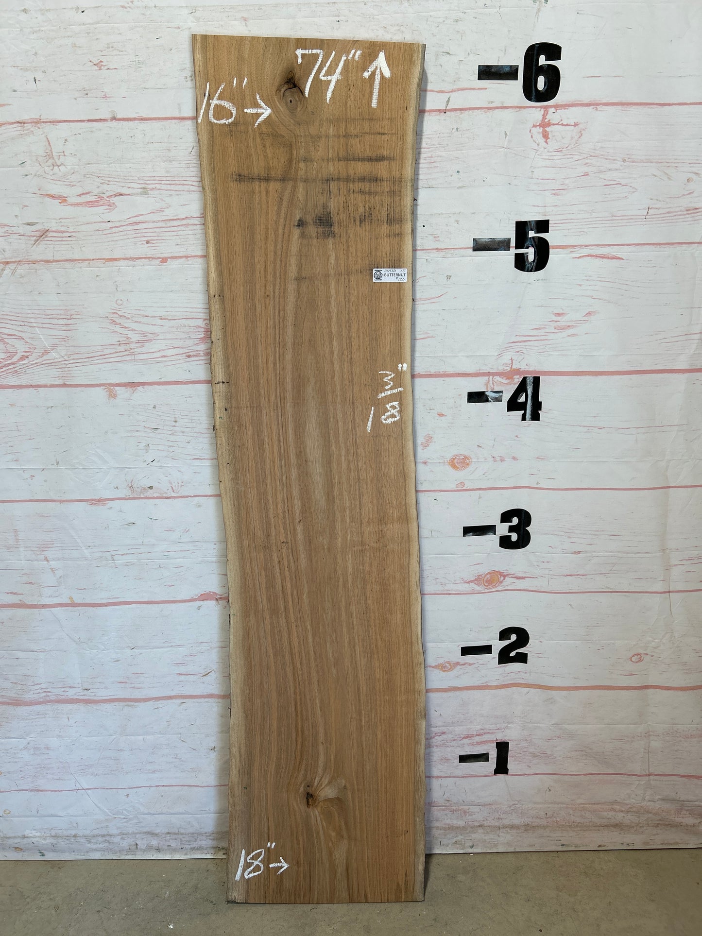 Live Edge Butternut Sku#25930C-13