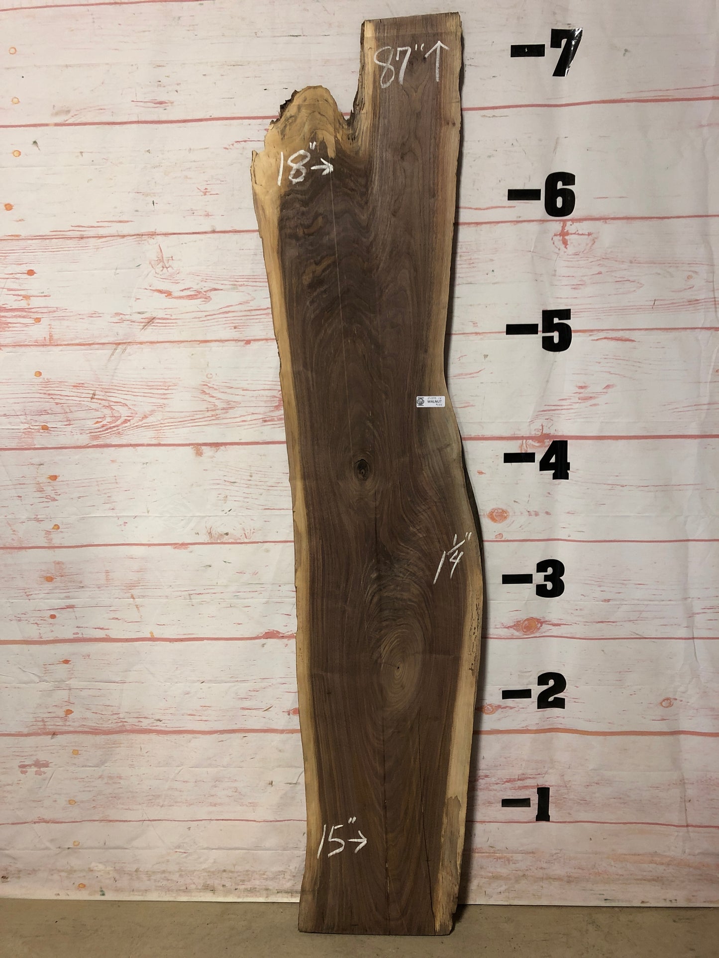 Live Edge Walnut Sku# 21599G-13