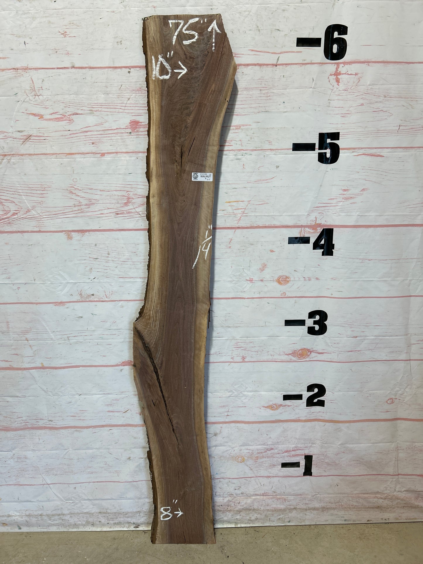 Live Edge Walnut Sku#25428W-6