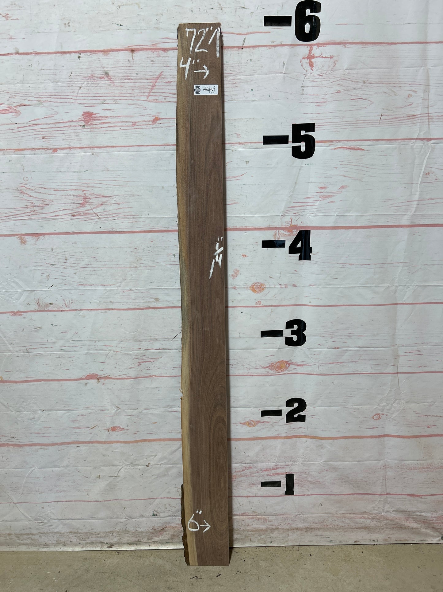 Live Edge Walnut Sku#25437M-3