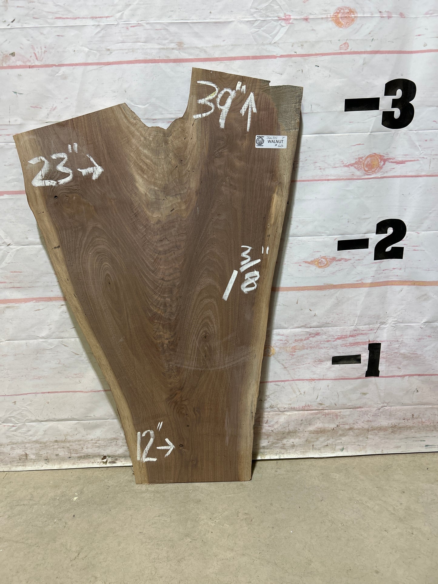 Live Edge Walnut Sku#26635M-7