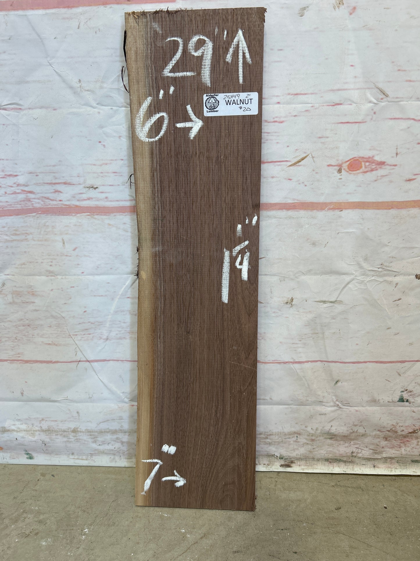 Live Edge Walnut Sku#25449M-2