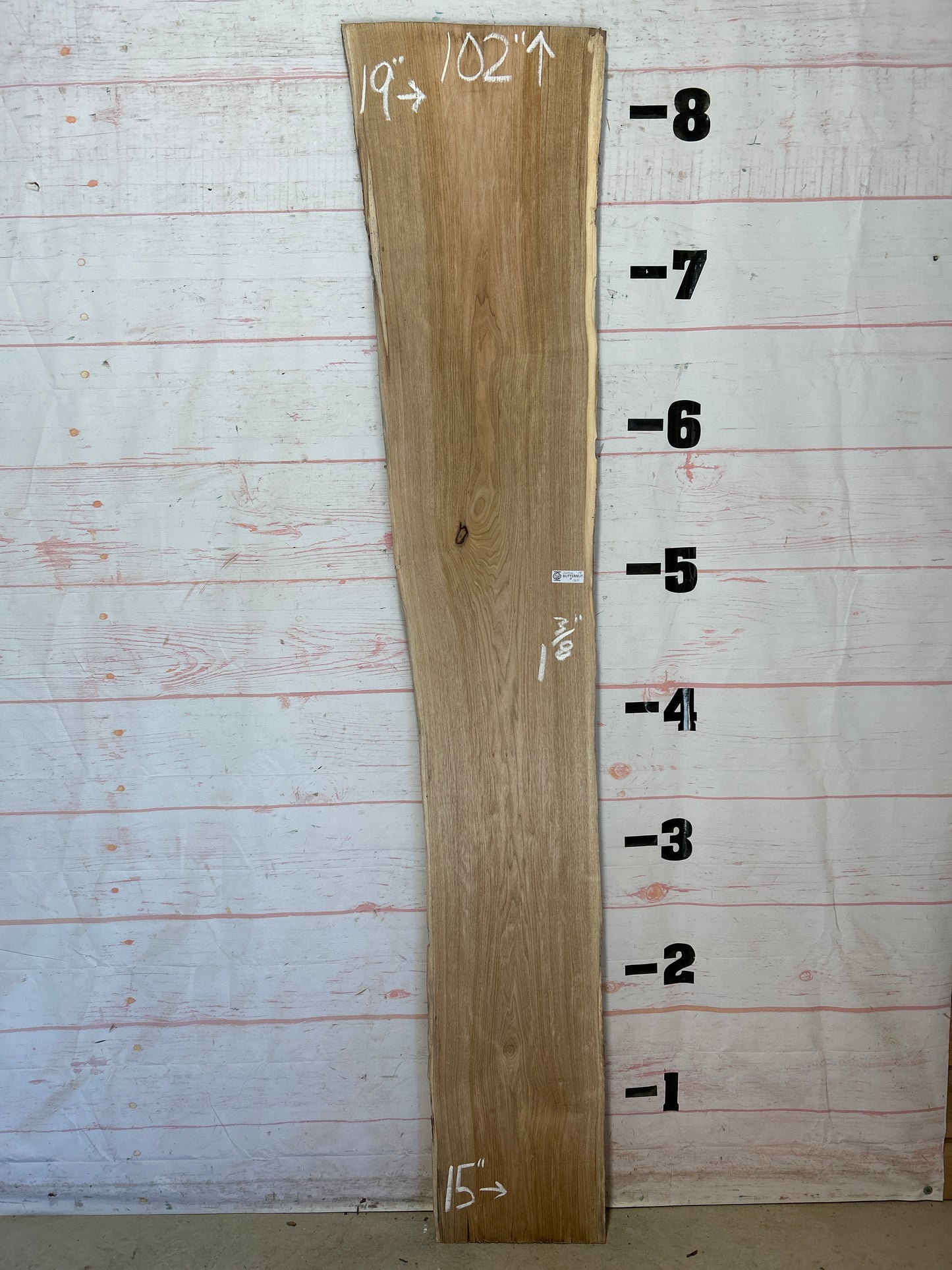 Live Edge Butternut Sku#26326C-18