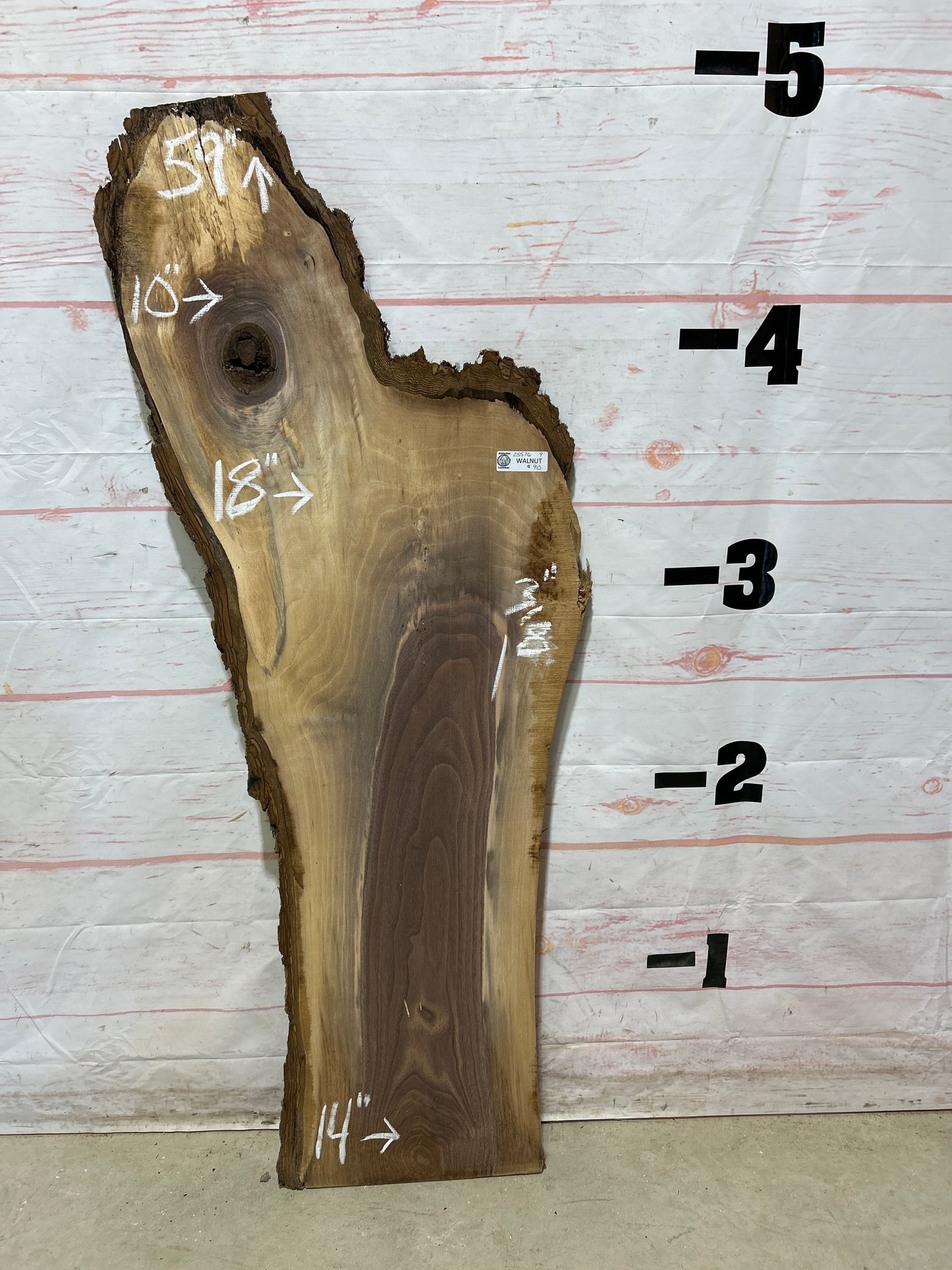 Live Edge Walnut Sku#25576M-9