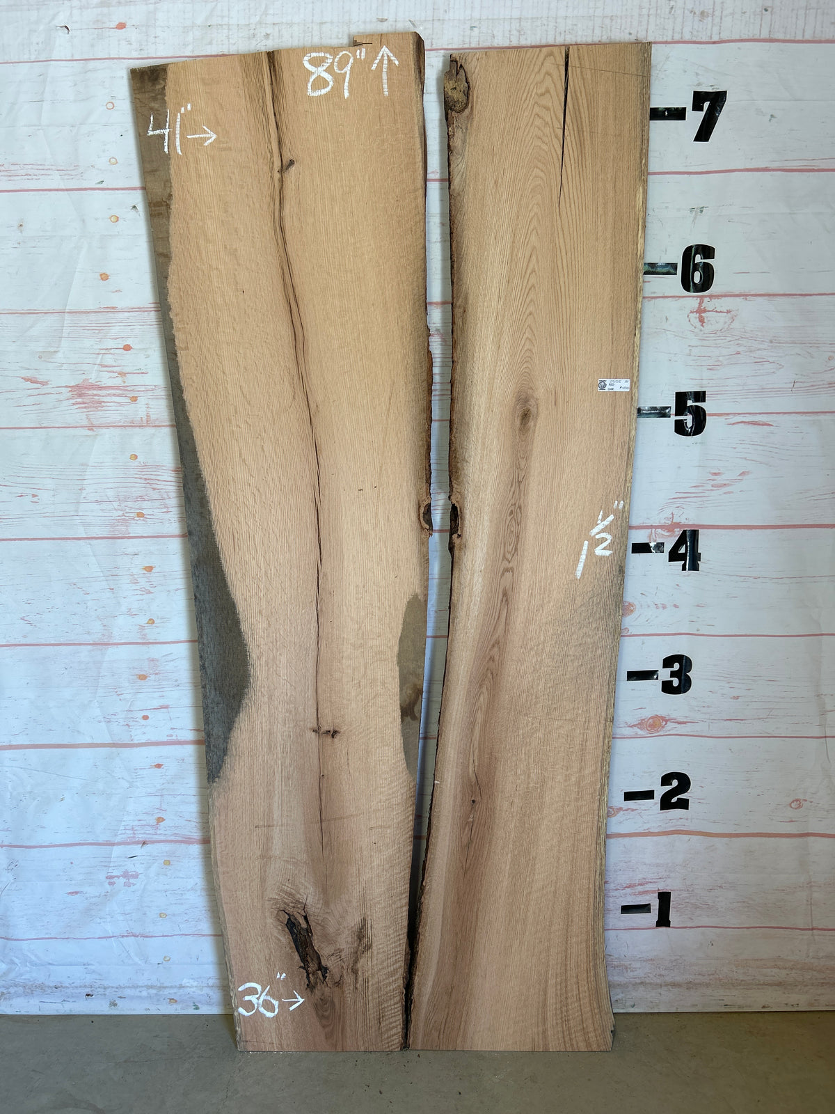 Live Edge Red Oak Sku#25155-36