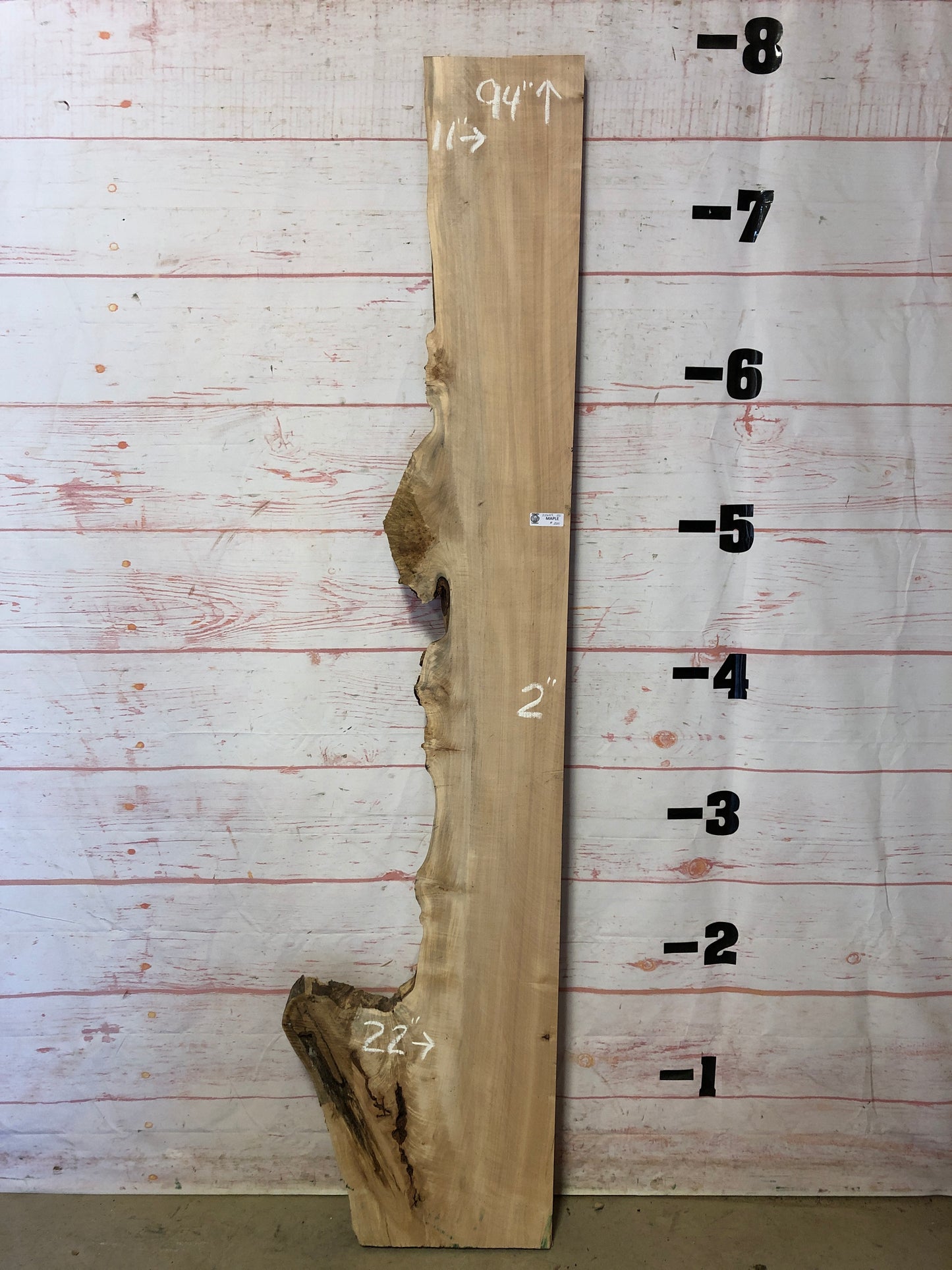 Live Edge Maple Sku#22649E-22